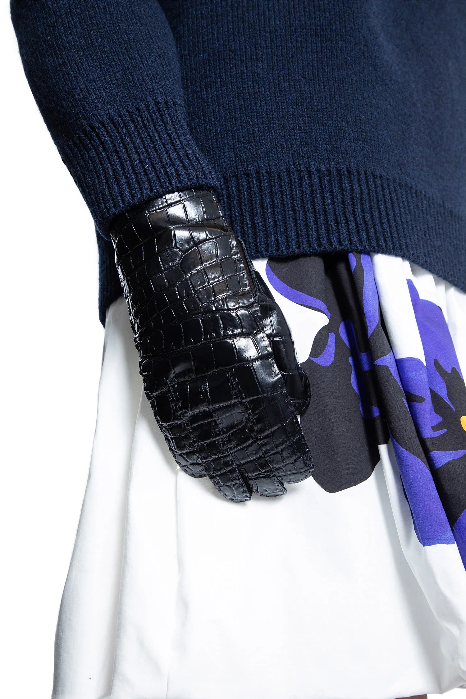 MIU MIU WOMAN BLACK GLOVES - Antonioli.eu