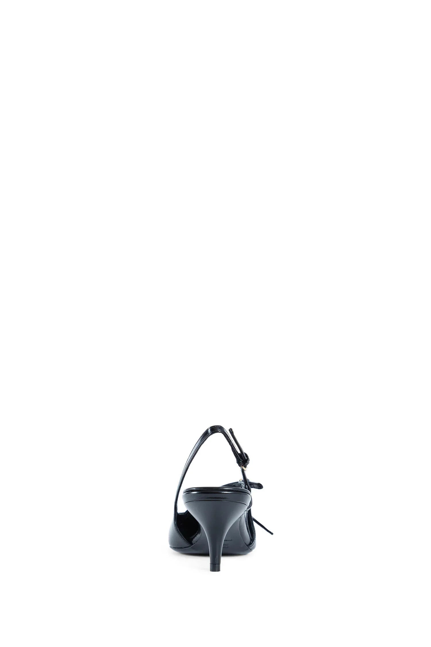 Brushed leather slingbacks with buckles - Antonioli.eu