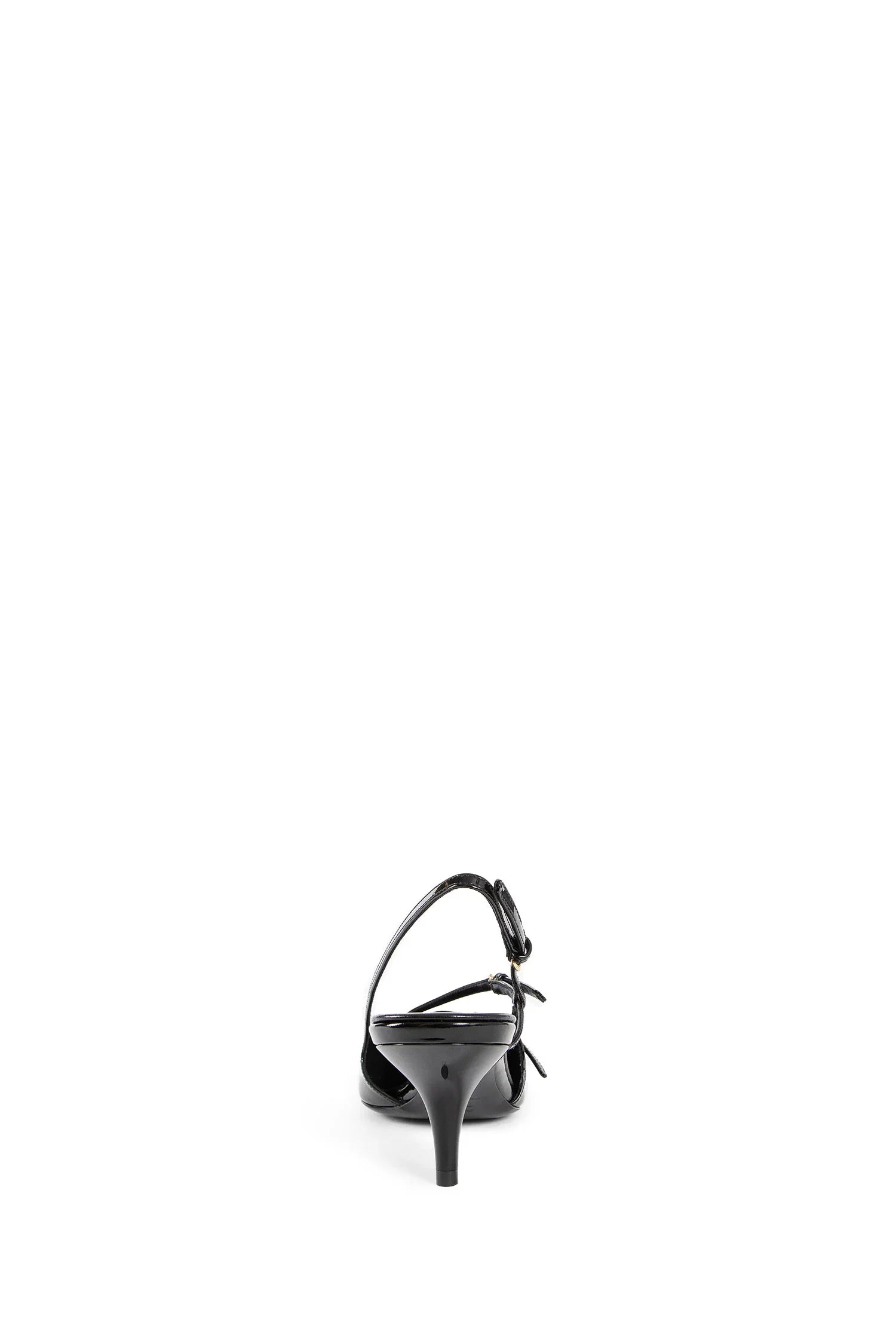 Patent leather slingbacks with buckles - Antonioli.eu