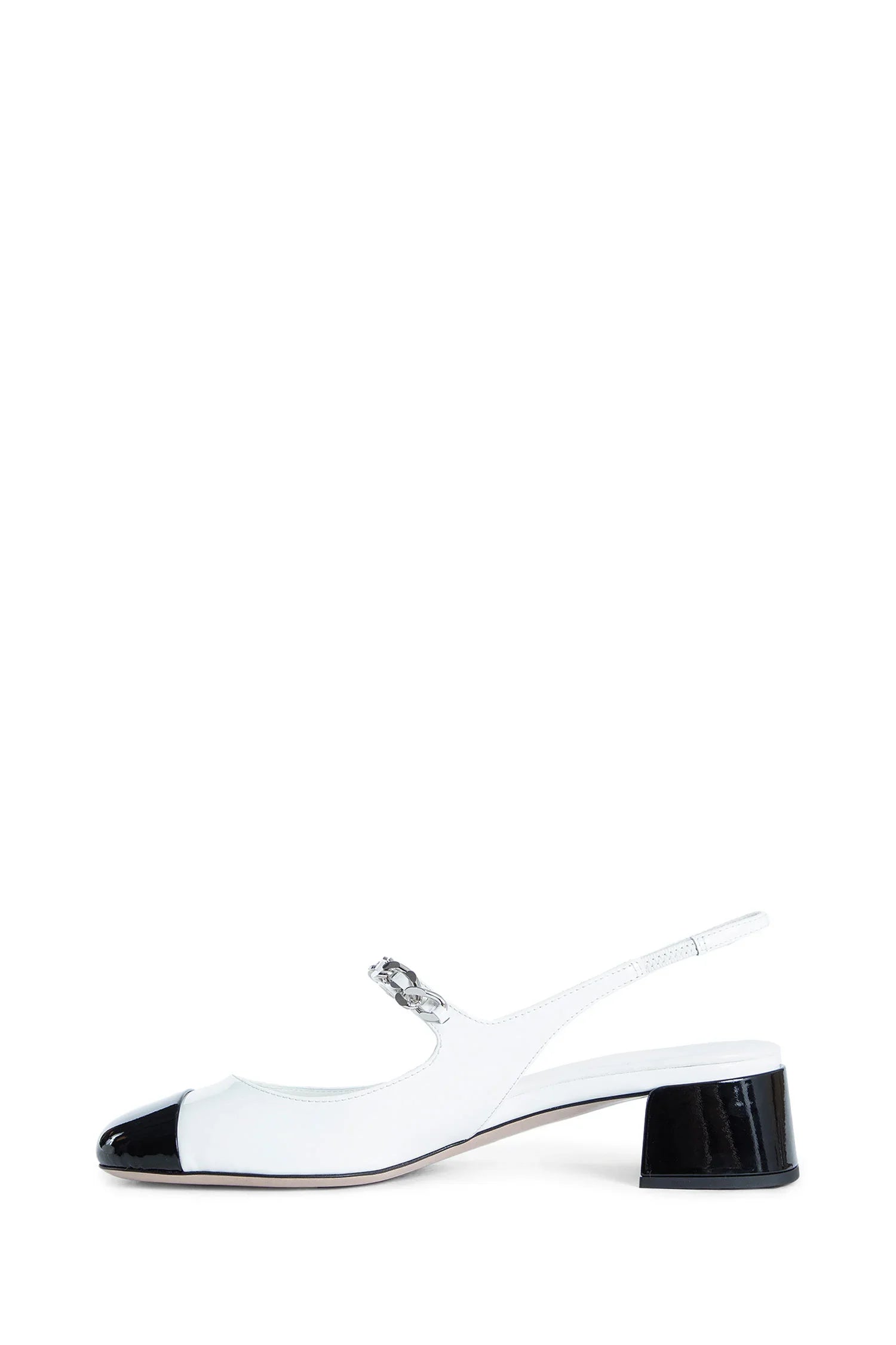 Two-tone Patent Leather Slingback Pumps - Antonioli.eu