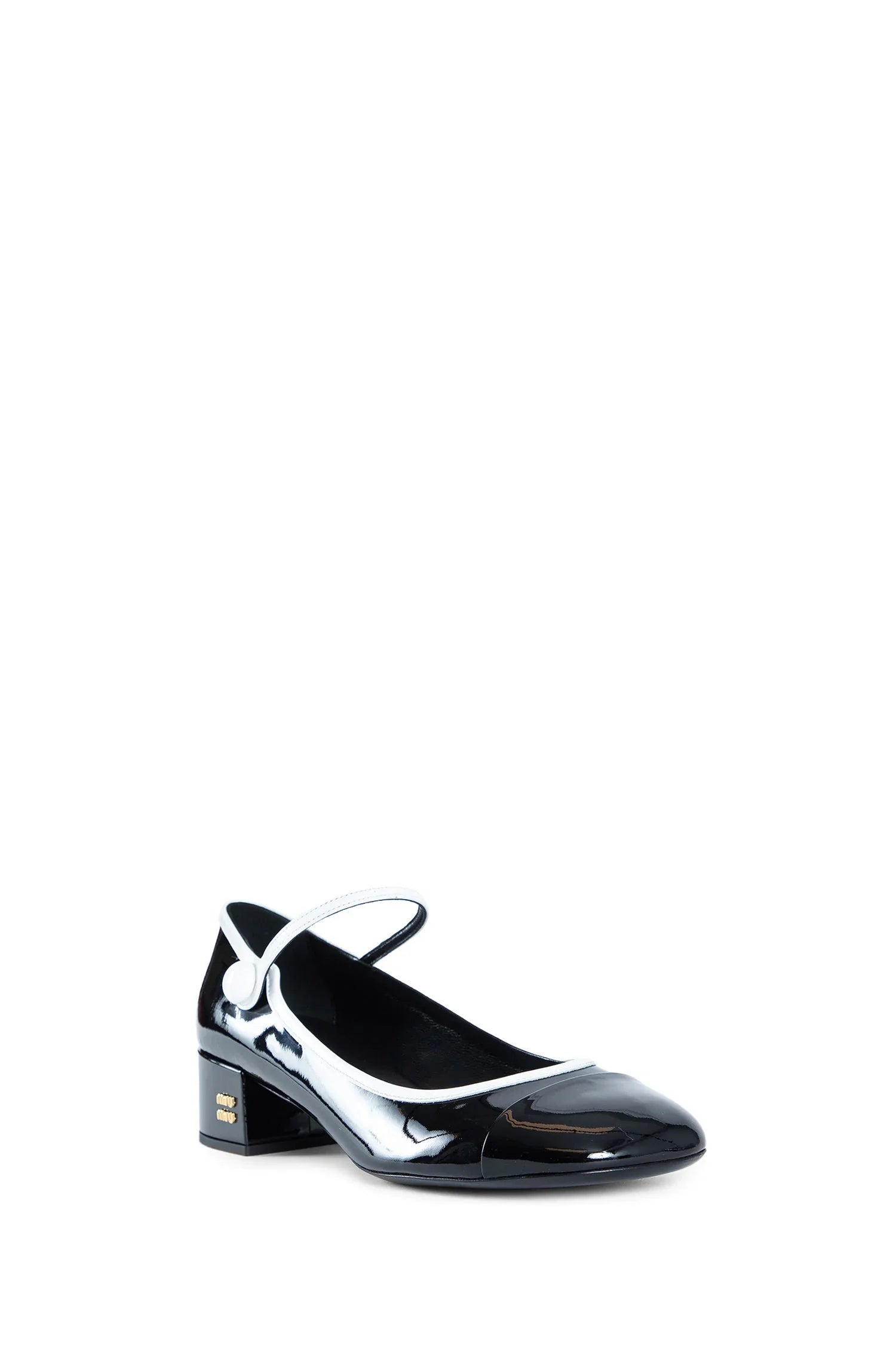 Two-Tone Patent Leather Mary Jane Pumps - Antonioli.eu