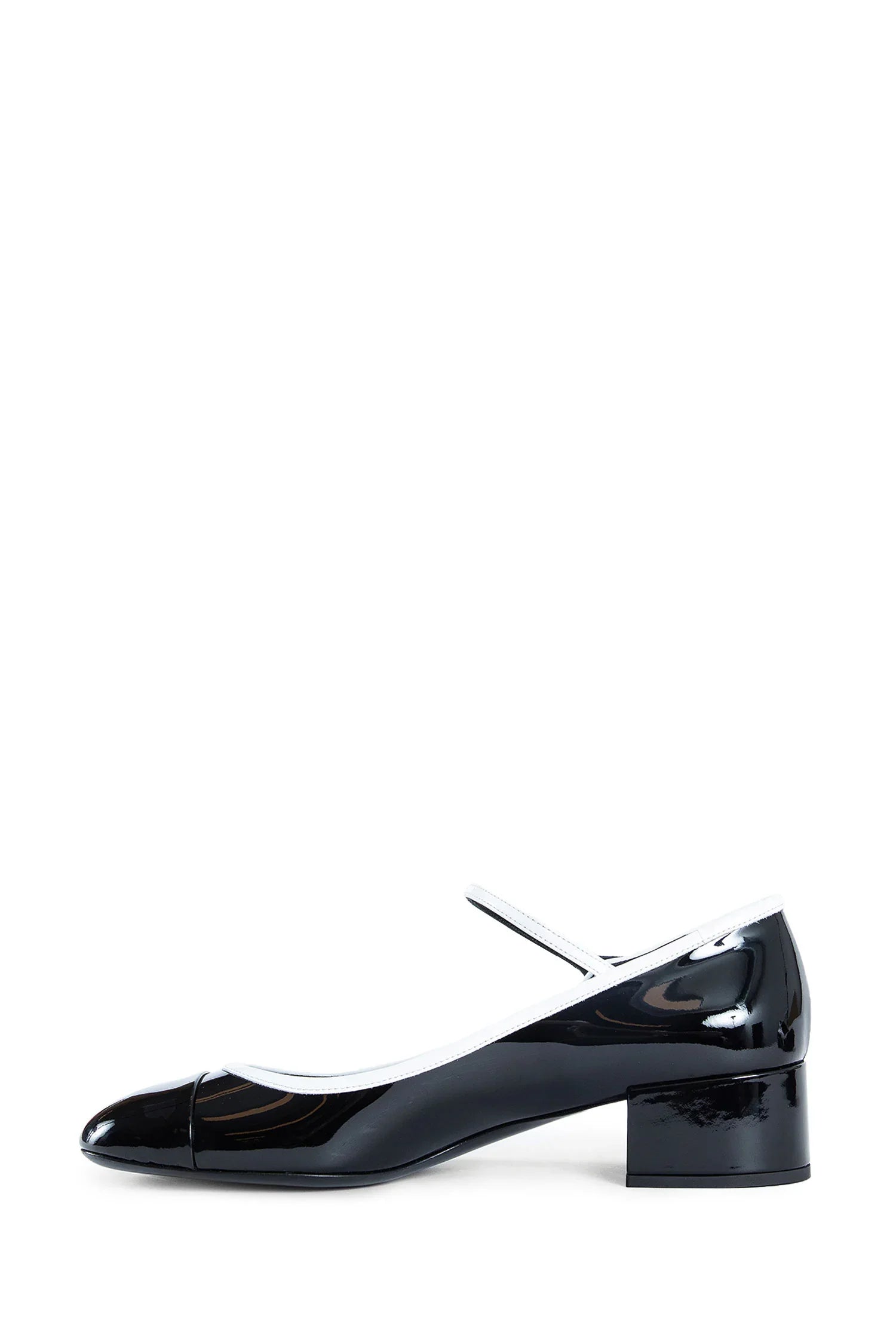 Two-Tone Patent Leather Mary Jane Pumps - Antonioli.eu