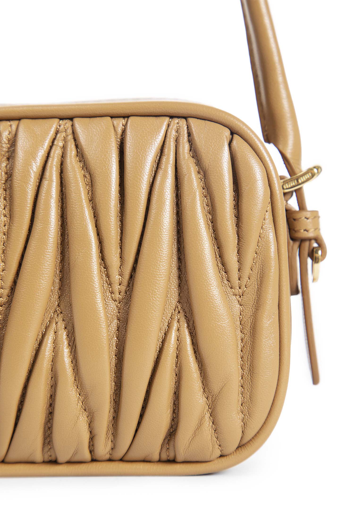 MIU MIU WOMAN BEIGE WALLETS & CARDHOLDERS