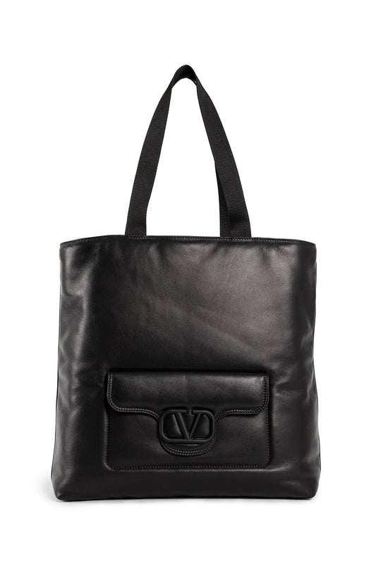 Valentino Garavani Noir nappa leather shopper - Antonioli.eu