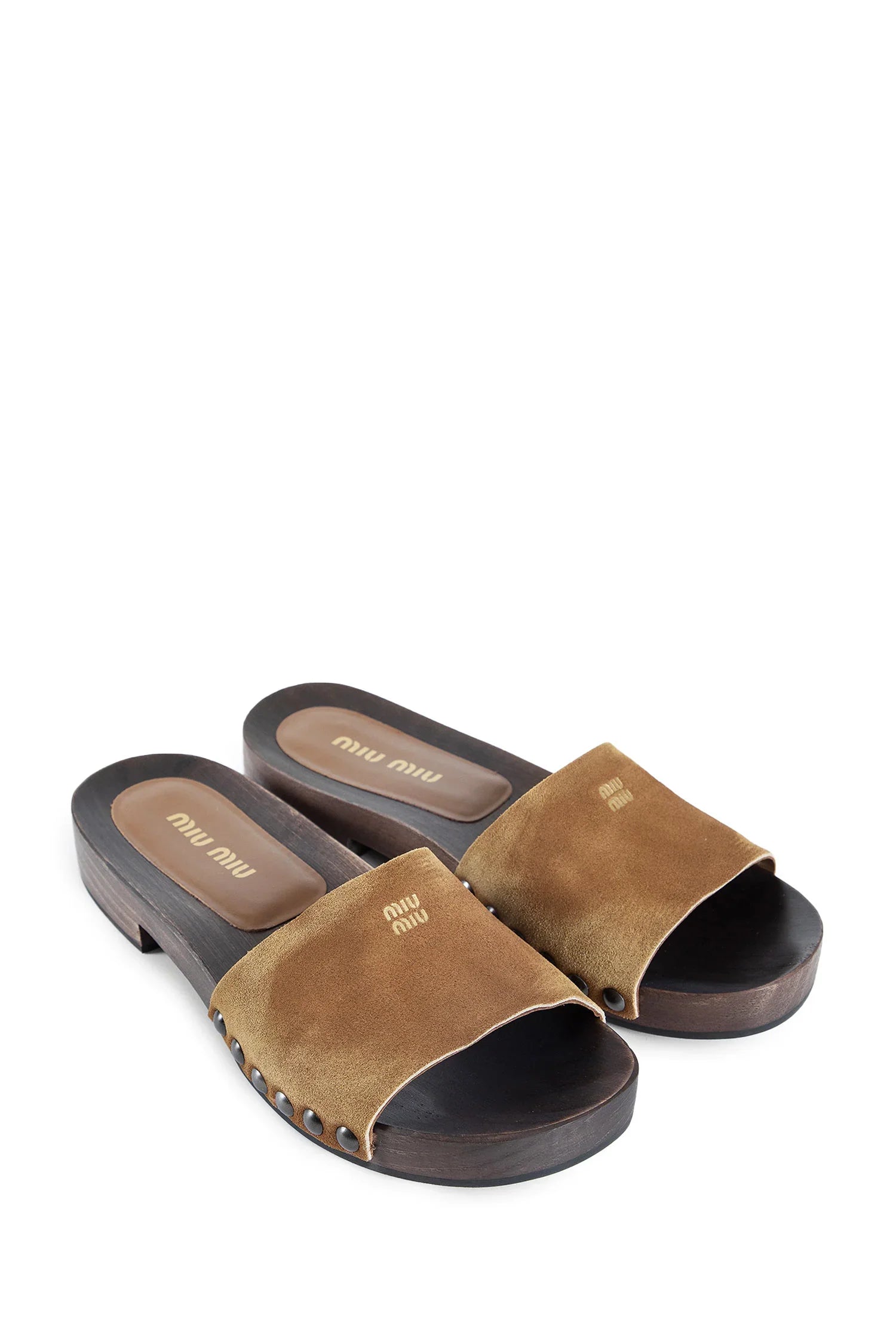 Faded suede clogs - Antonioli.eu