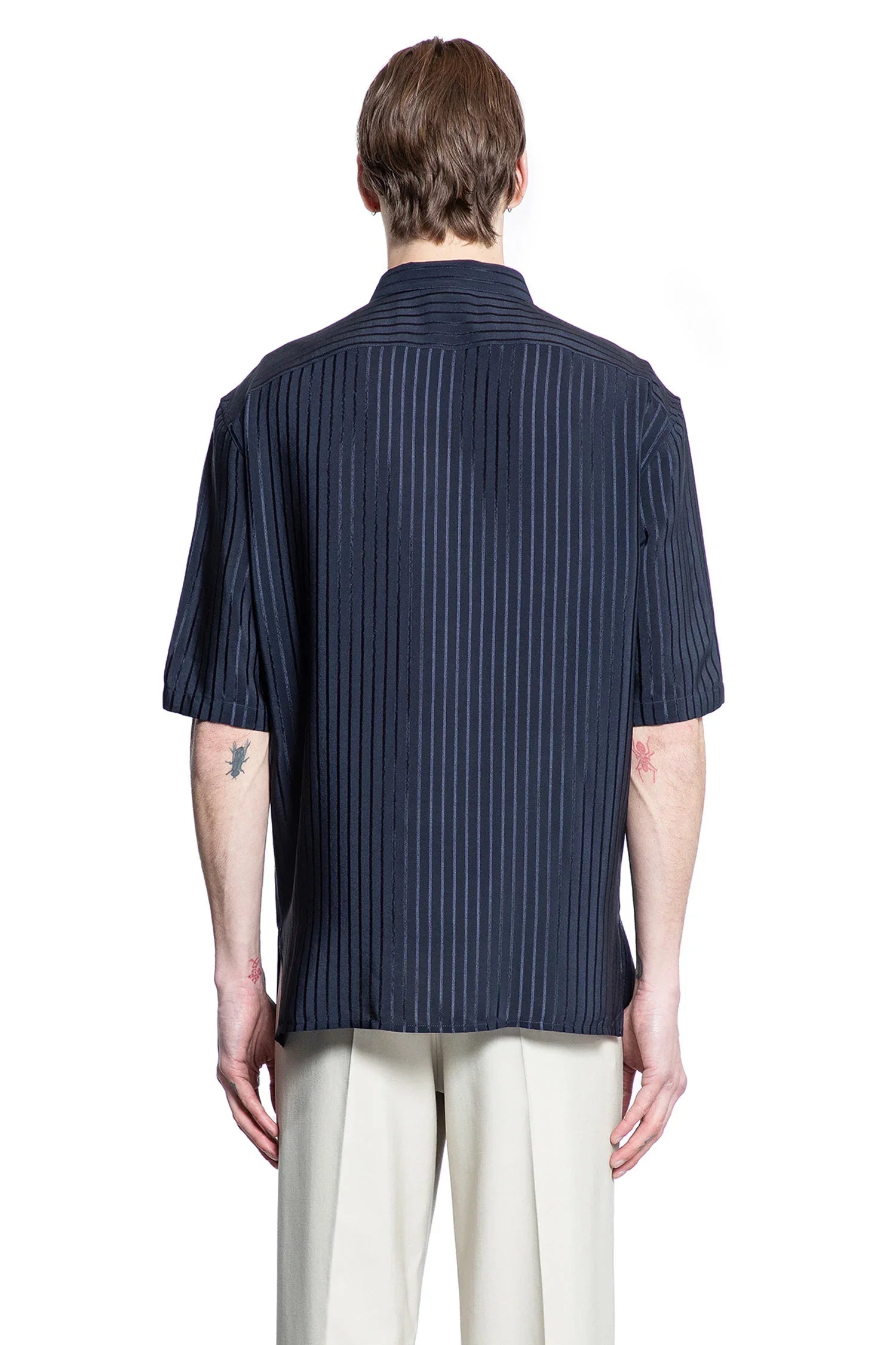 Shirt in Striped Silk - Antonioli.eu