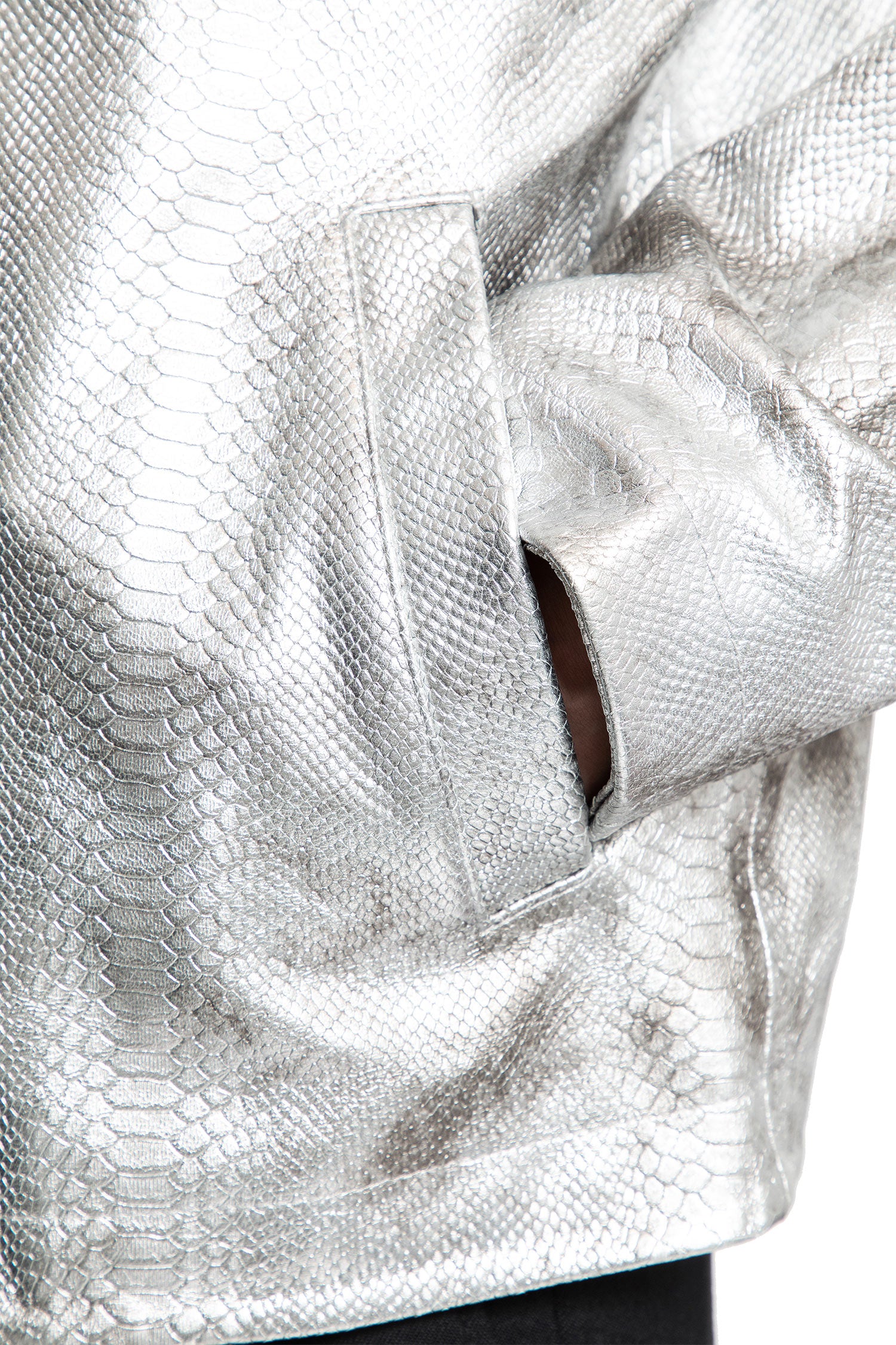 Snake Print Leather Jacket - Antonioli.eu