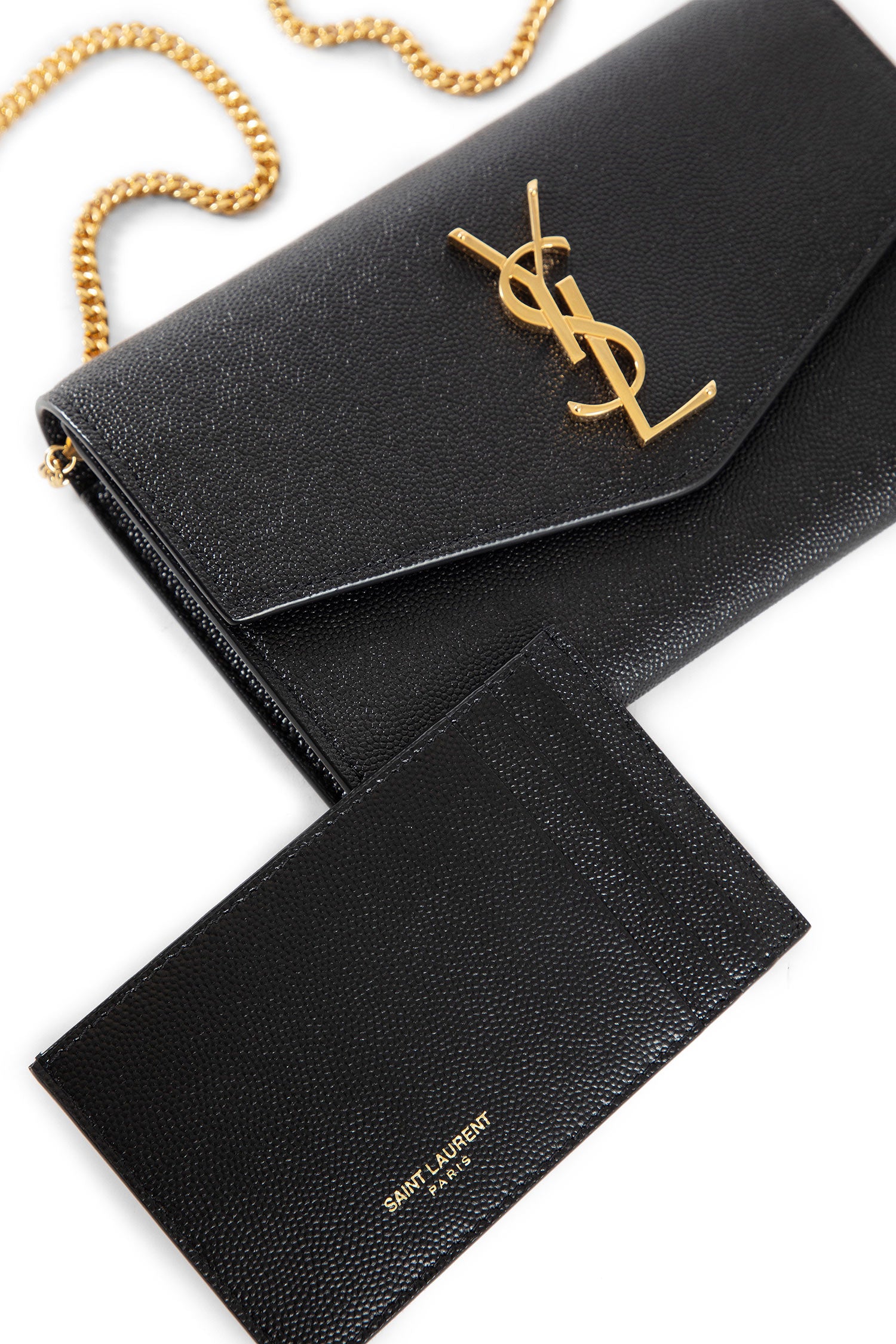 Uptown Chian Wallet in Grain de Poudre