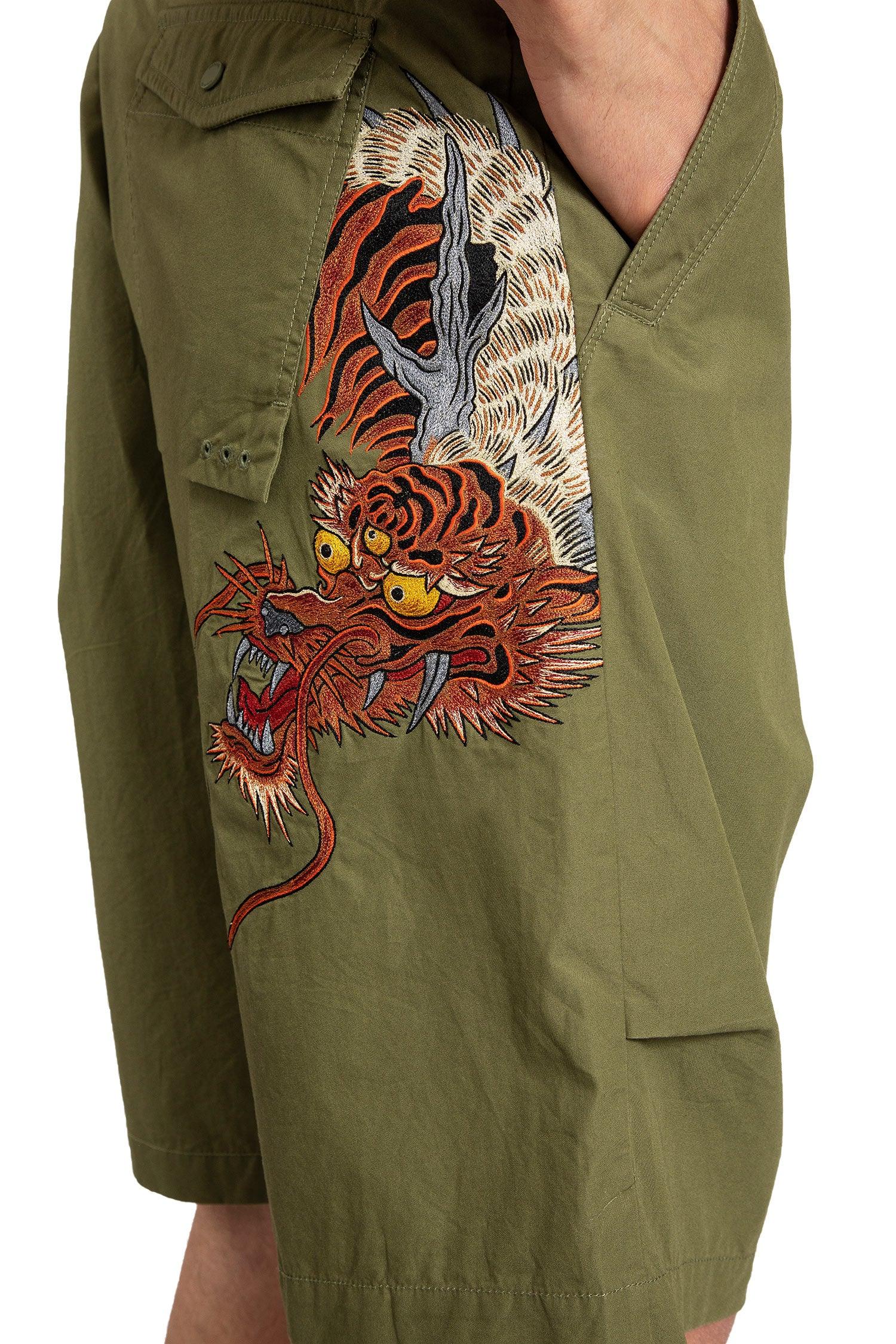 Tiger Dragon Loose Shorts - Antonioli.eu