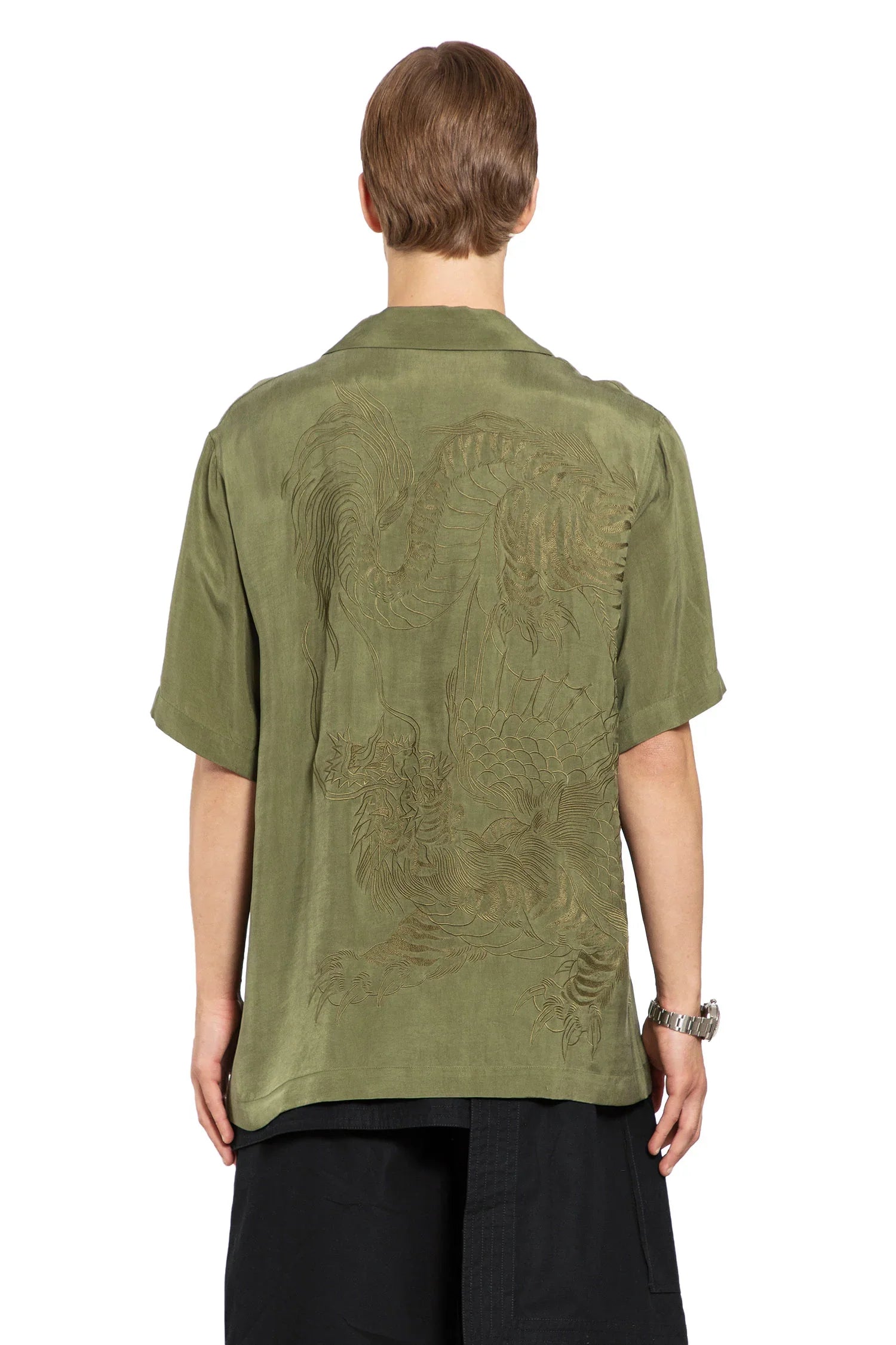 Tiger Dragon Camp Collar Shirt - Antonioli.eu
