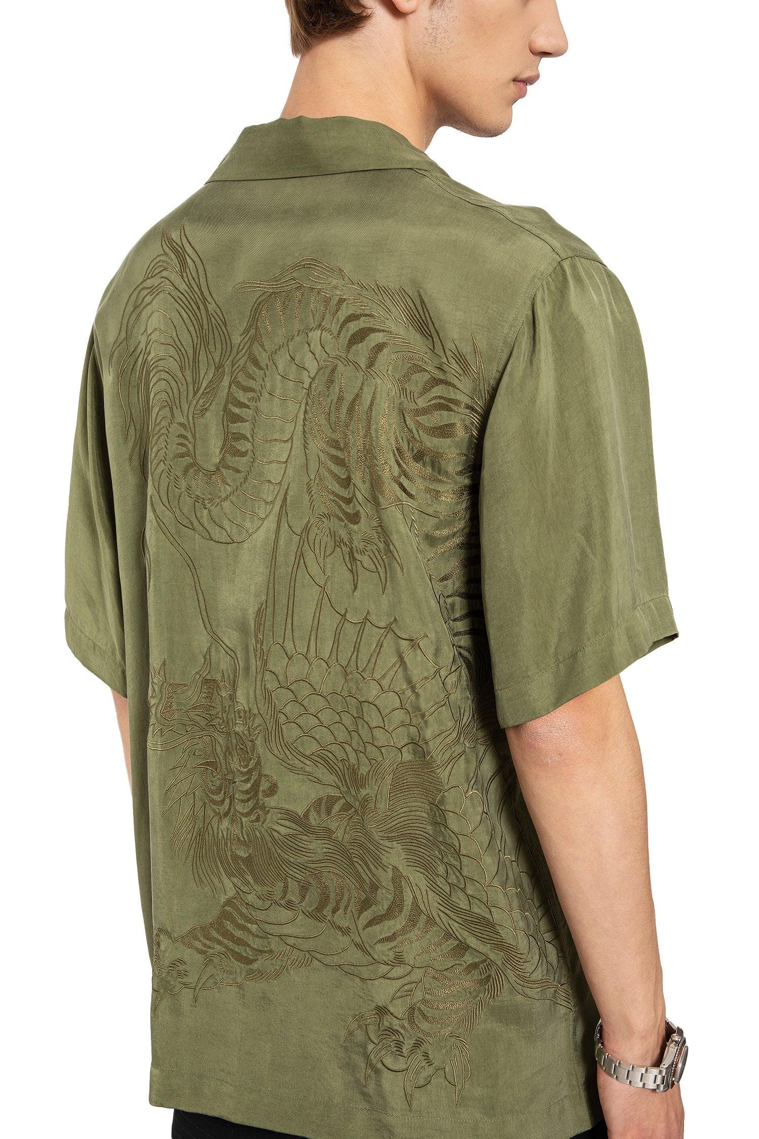 Tiger Dragon Camp Collar Shirt - Antonioli.eu