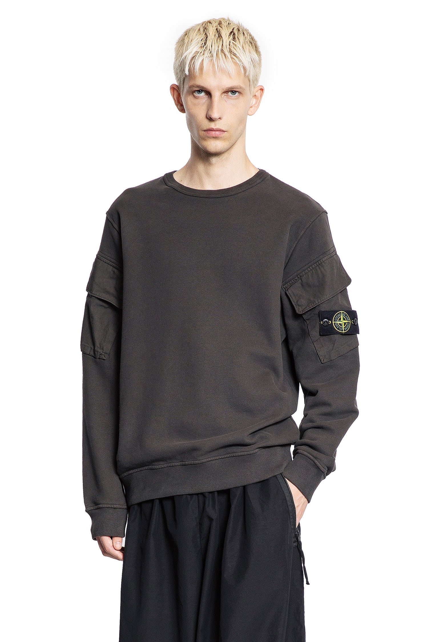 6100008 Brushed Organic Cotton Fleece Sweatshirt - Antonioli.eu