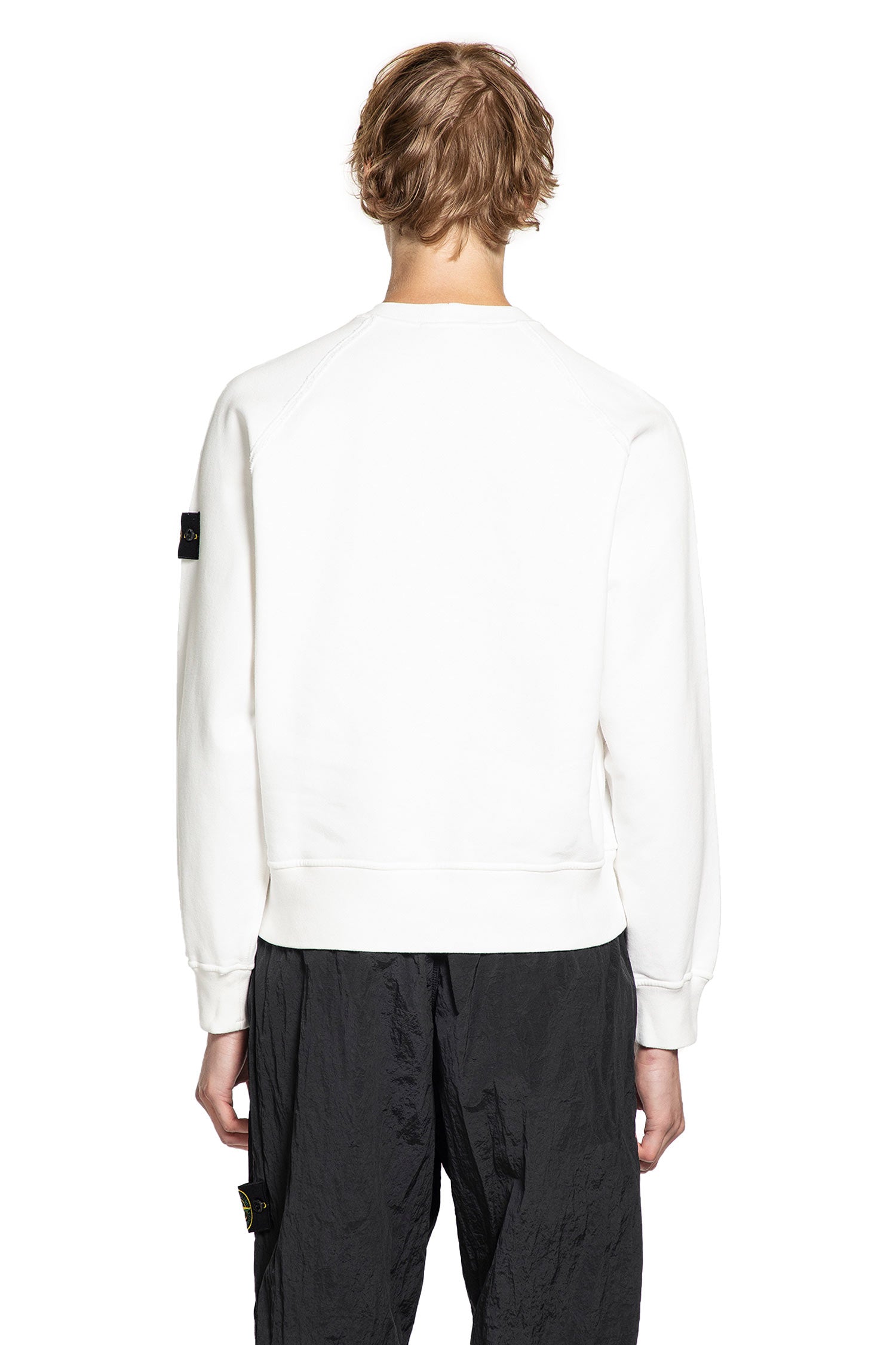 STONE ISLAND MAN WHITE SWEATSHIRTS