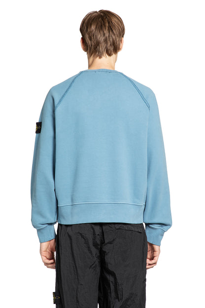 STONE ISLAND MAN BLUE SWEATSHIRTS