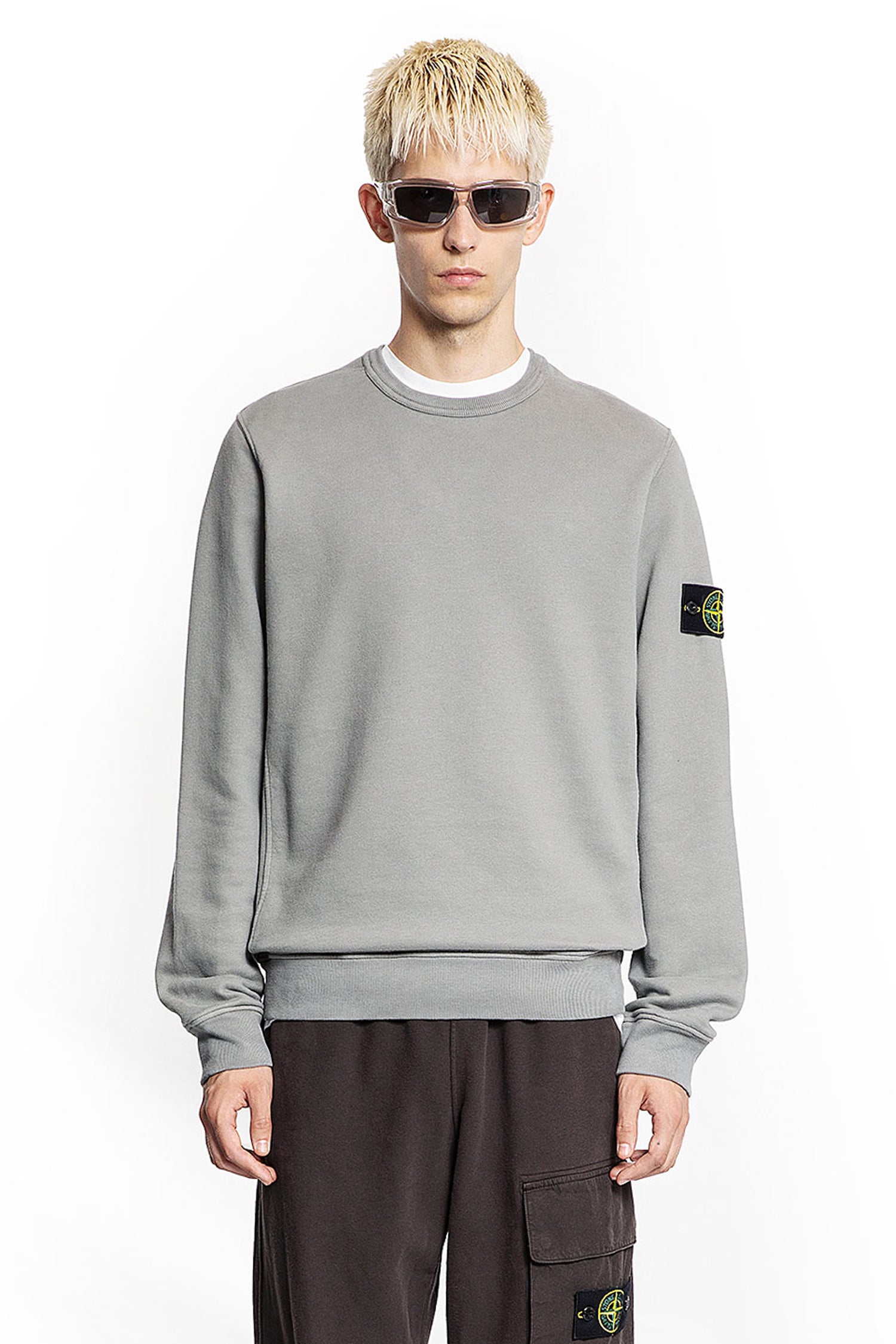 6100028 Brushed Organic Cotton Fleece Sweatshirt - Antonioli.eu