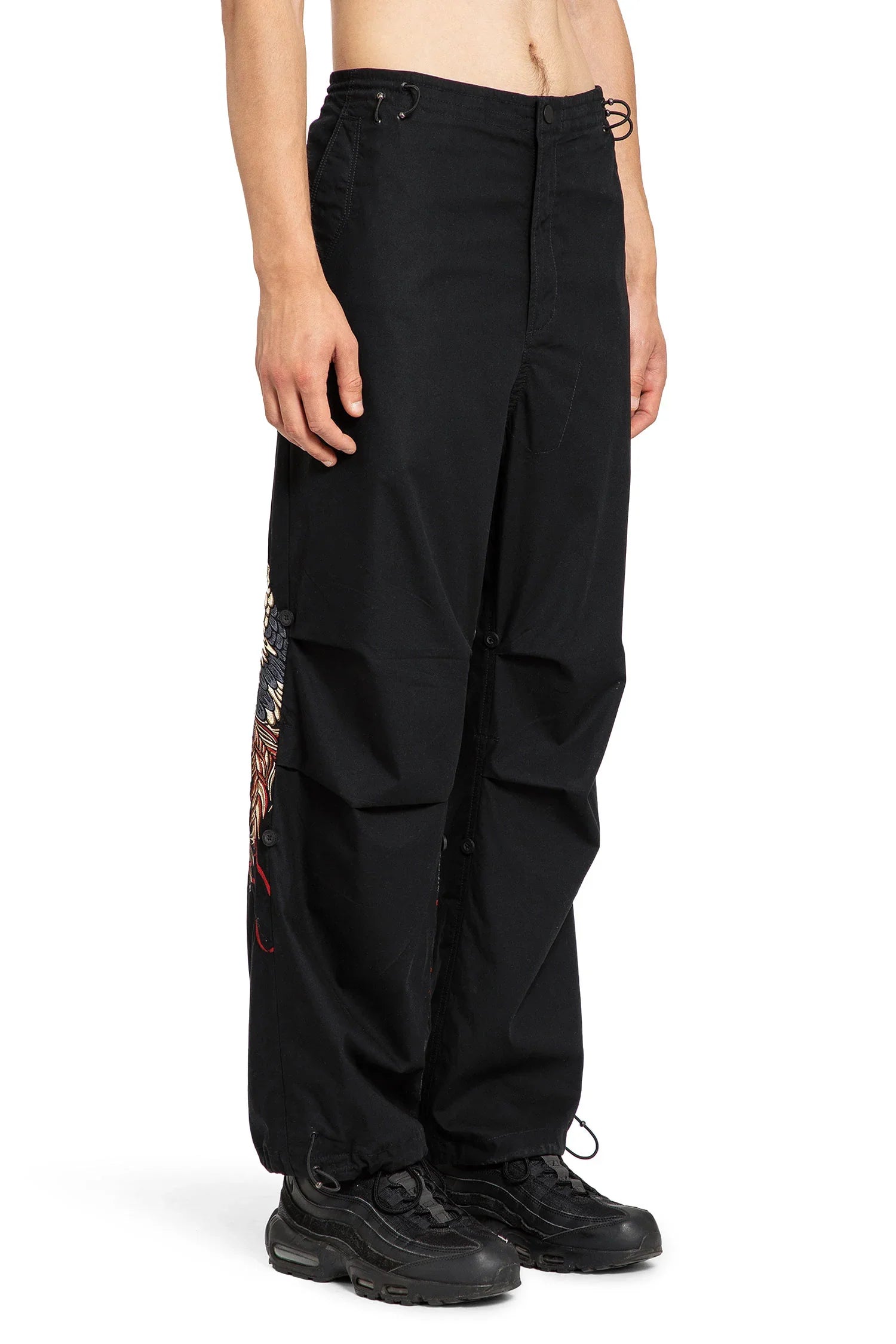 MAHARISHI MAN BLACK TROUSERS - Antonioli.eu