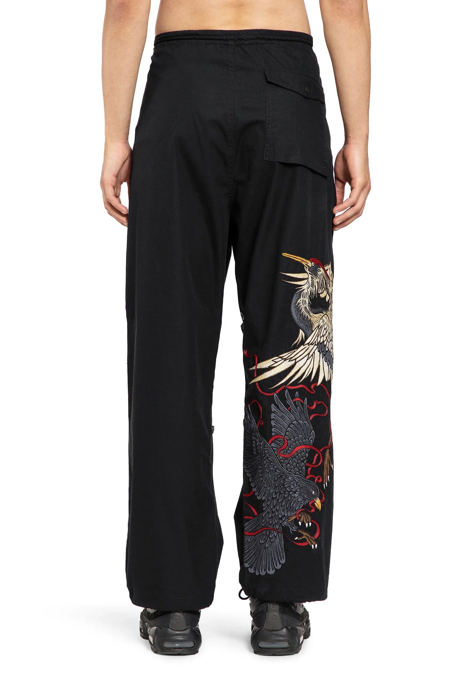 MAHARISHI MAN BLACK TROUSERS - Antonioli.eu