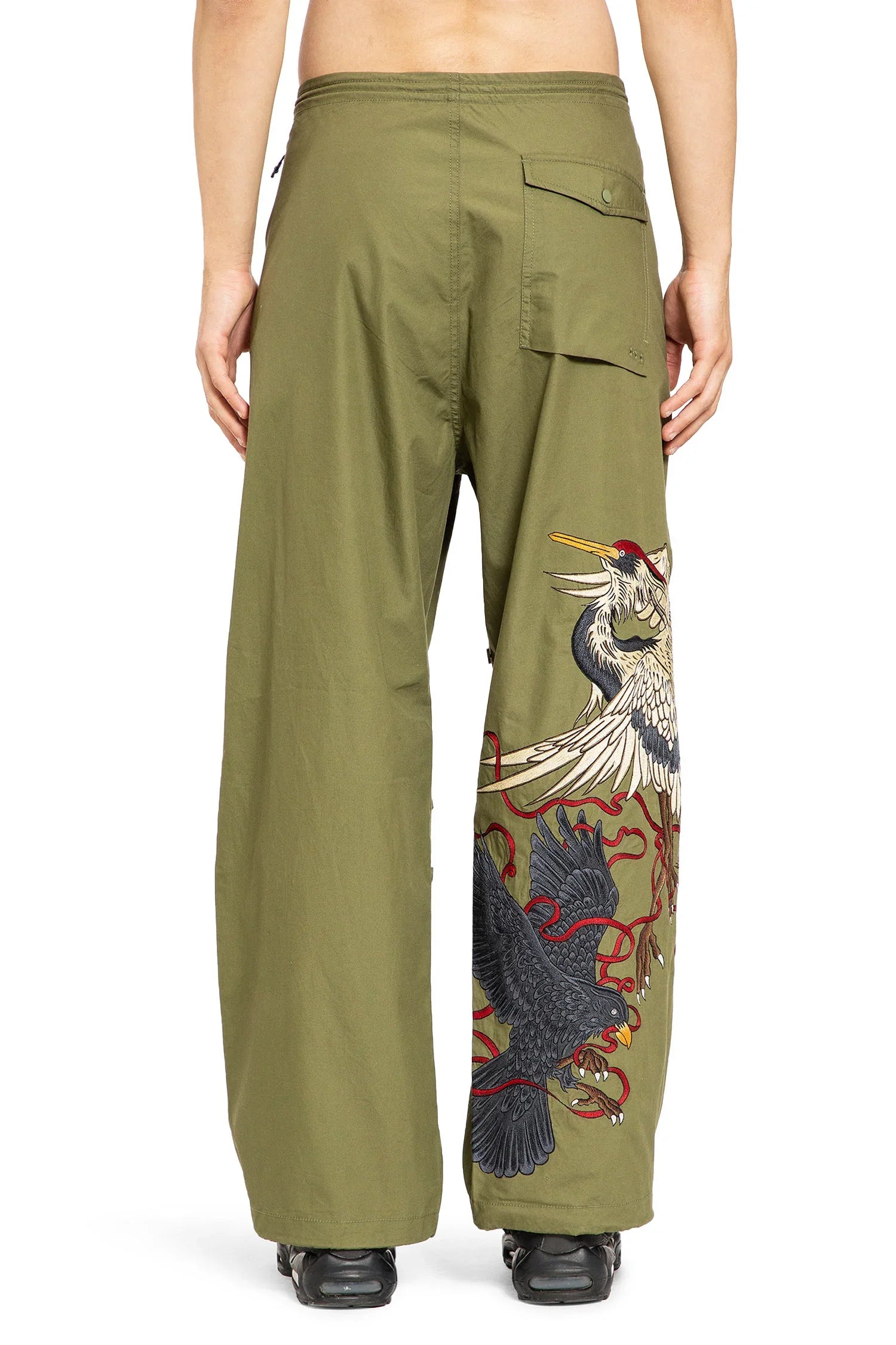Crow and Heron Loose Pants - Antonioli.eu