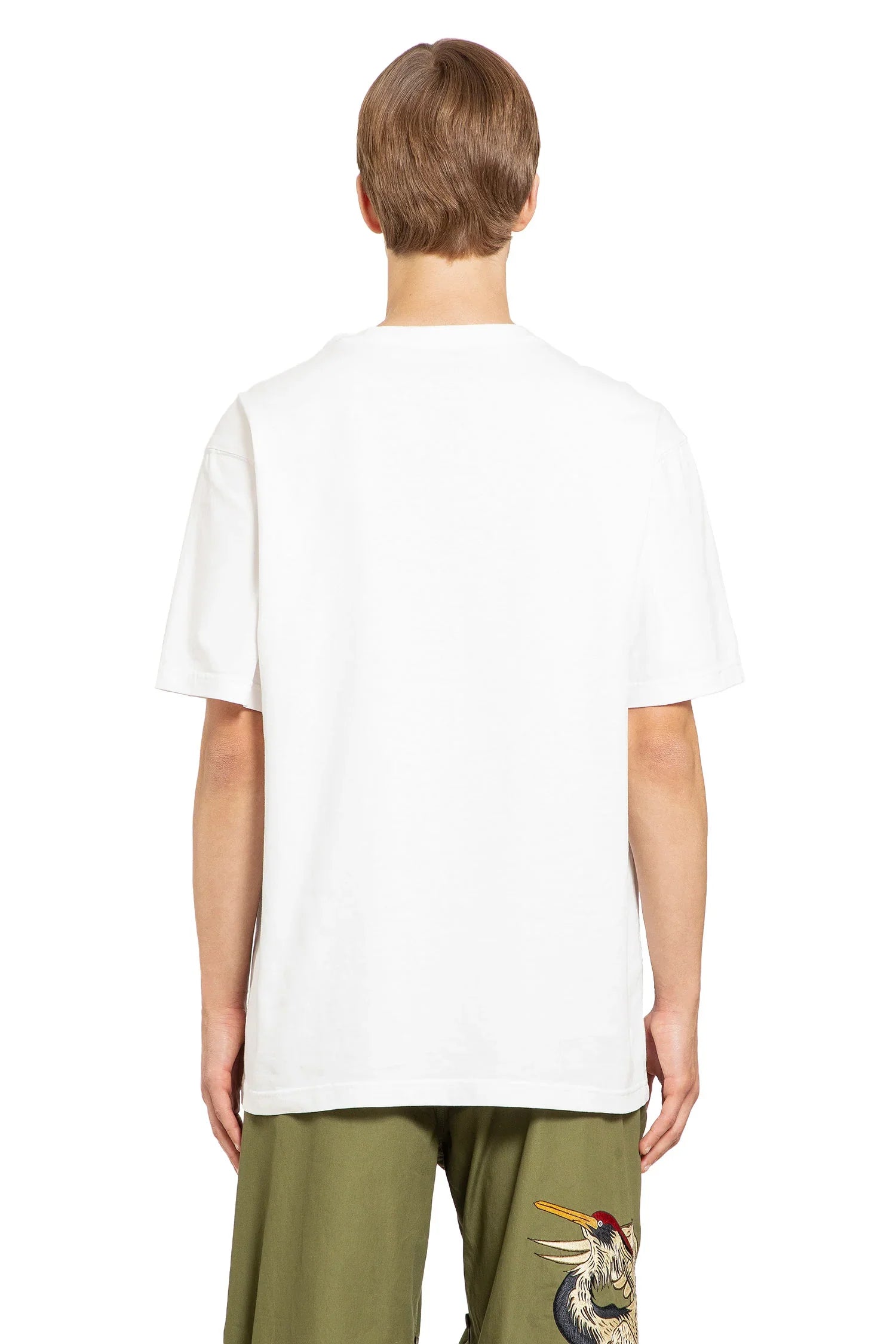 Black Crow White Heron T-Shirt - Antonioli.eu