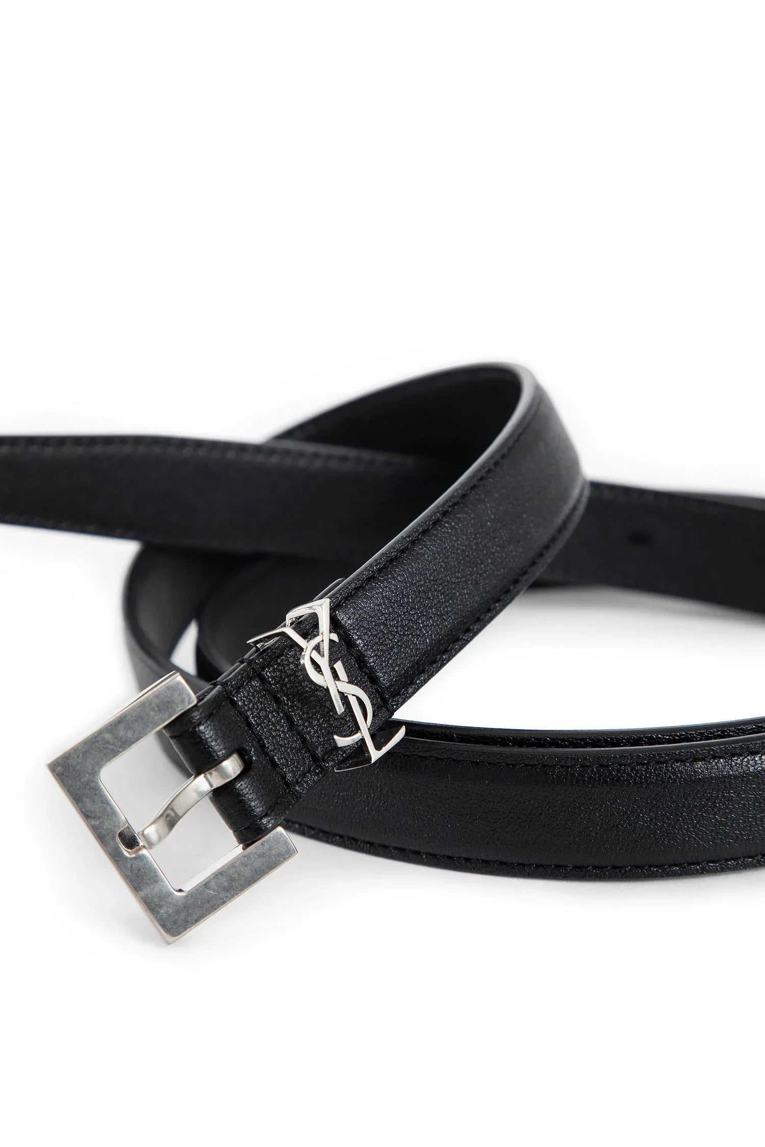 Cassandre thin belt in smooth leather - Antonioli.eu