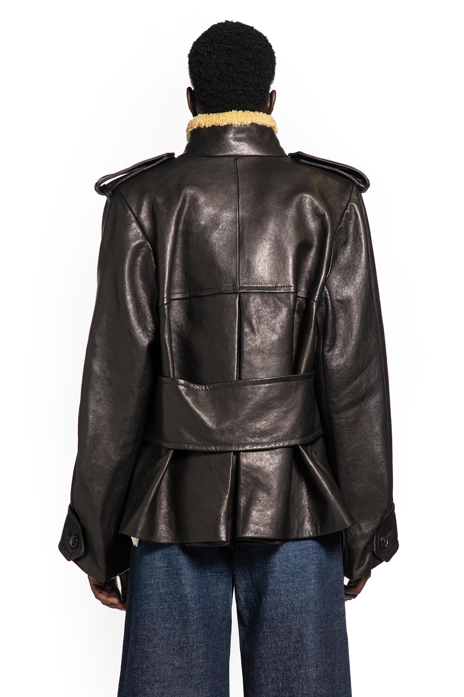 Dean Jacket with Shearling Collar