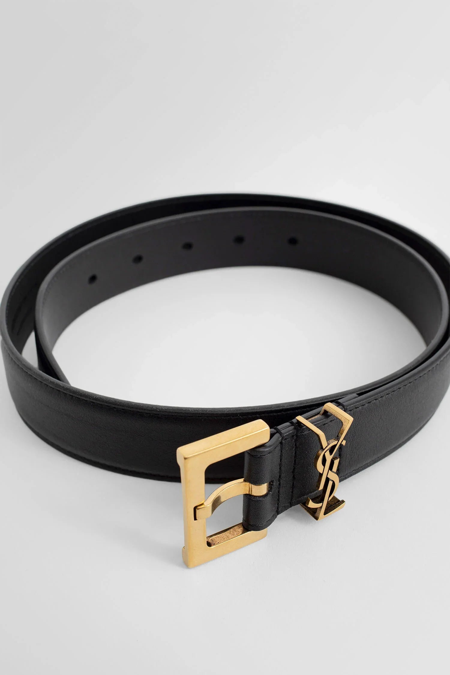 Monogram belt with square buckle - Antonioli.eu