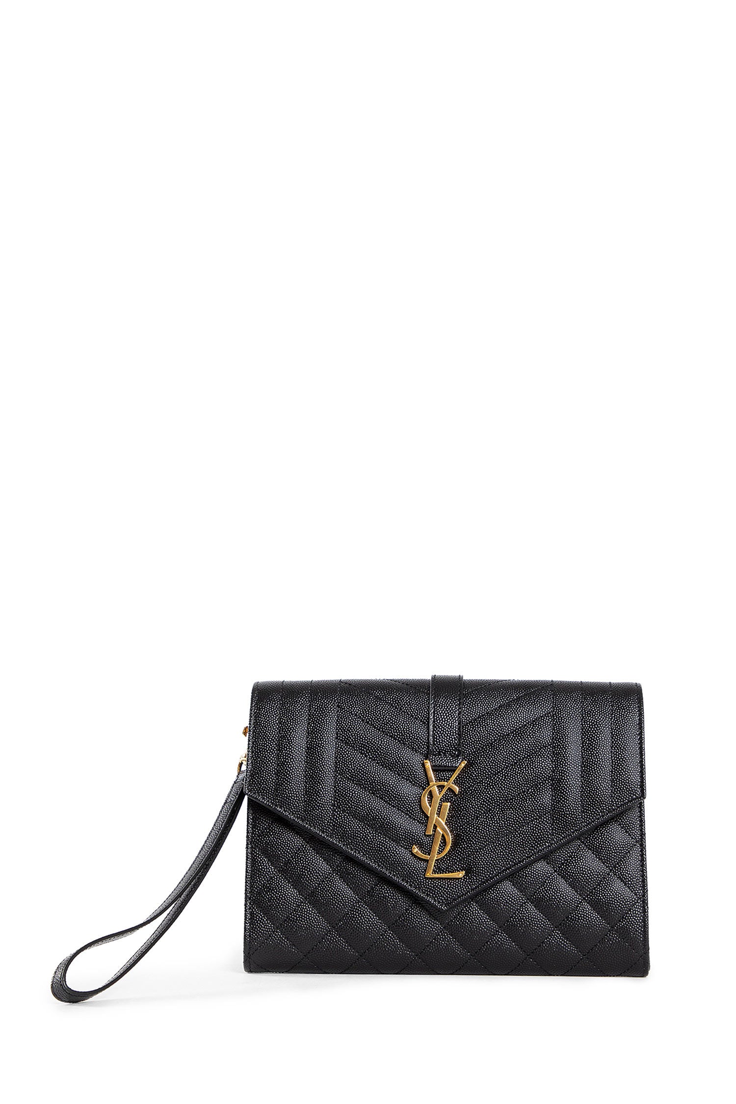 Envelope flap puoch mix matelassé embossed leather - Antonioli.eu