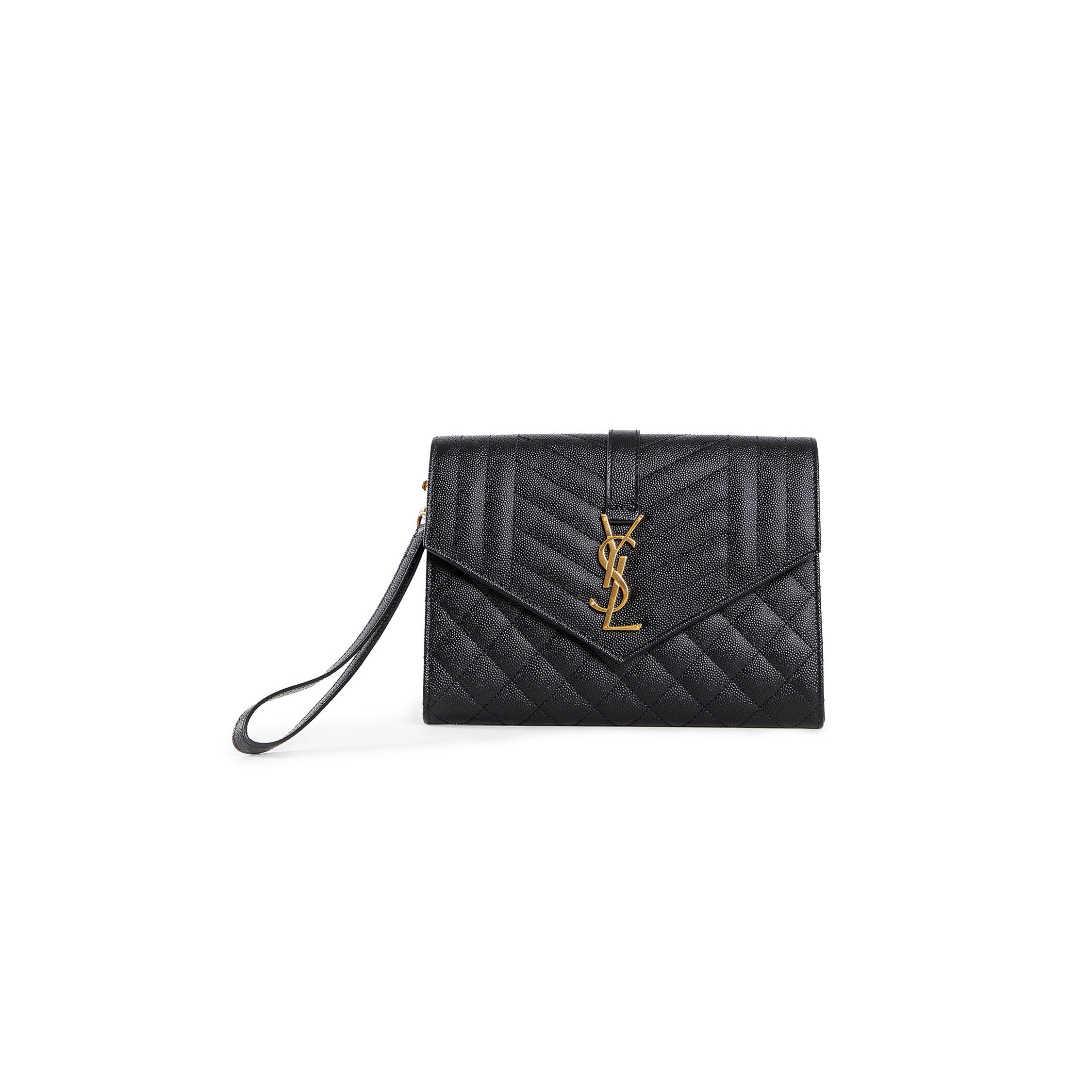 Envelope flap puoch mix matelassé embossed leather - Antonioli.eu