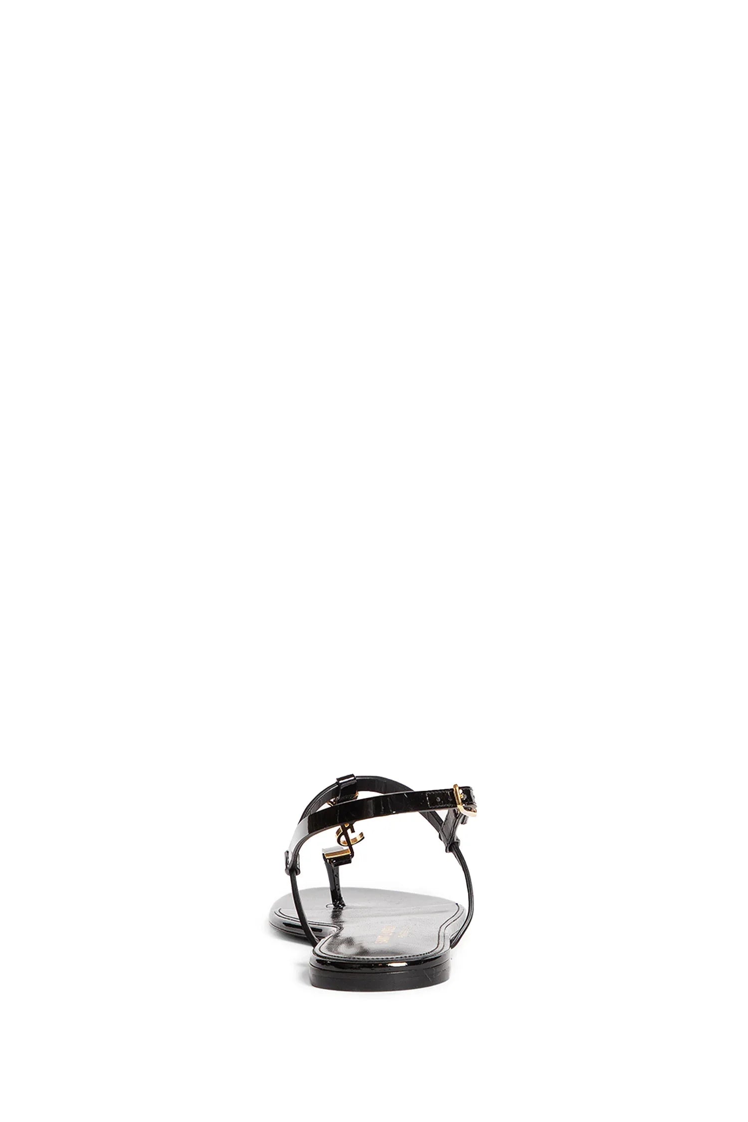 SAINT LAURENT WOMAN BLACK SANDALS & SLIDES - Antonioli.eu