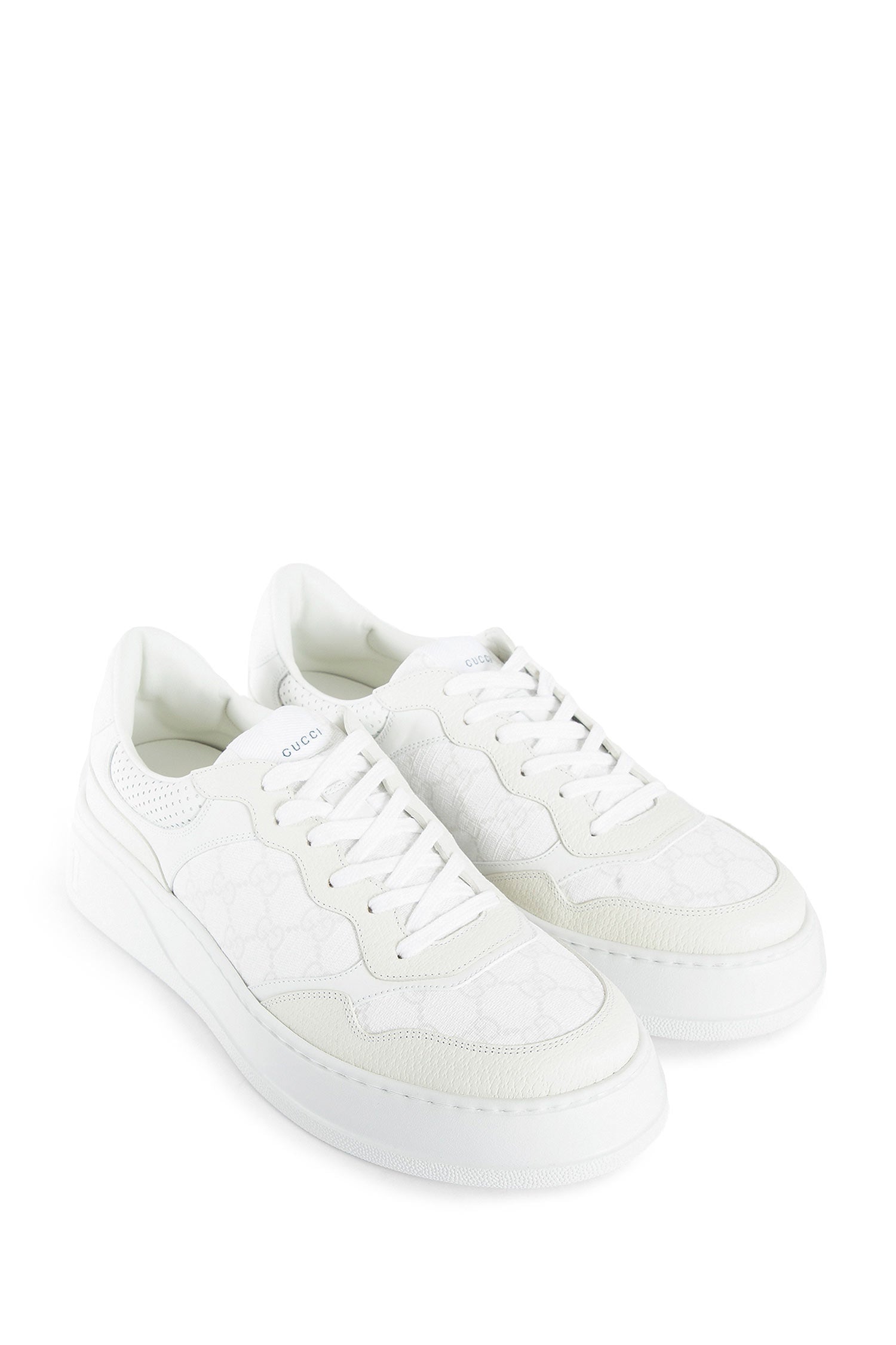White and grey GG Supreme canvas - Antonioli.eu
