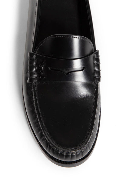 SAINT LAURENT WOMAN BLACK FLATS - Antonioli.eu
