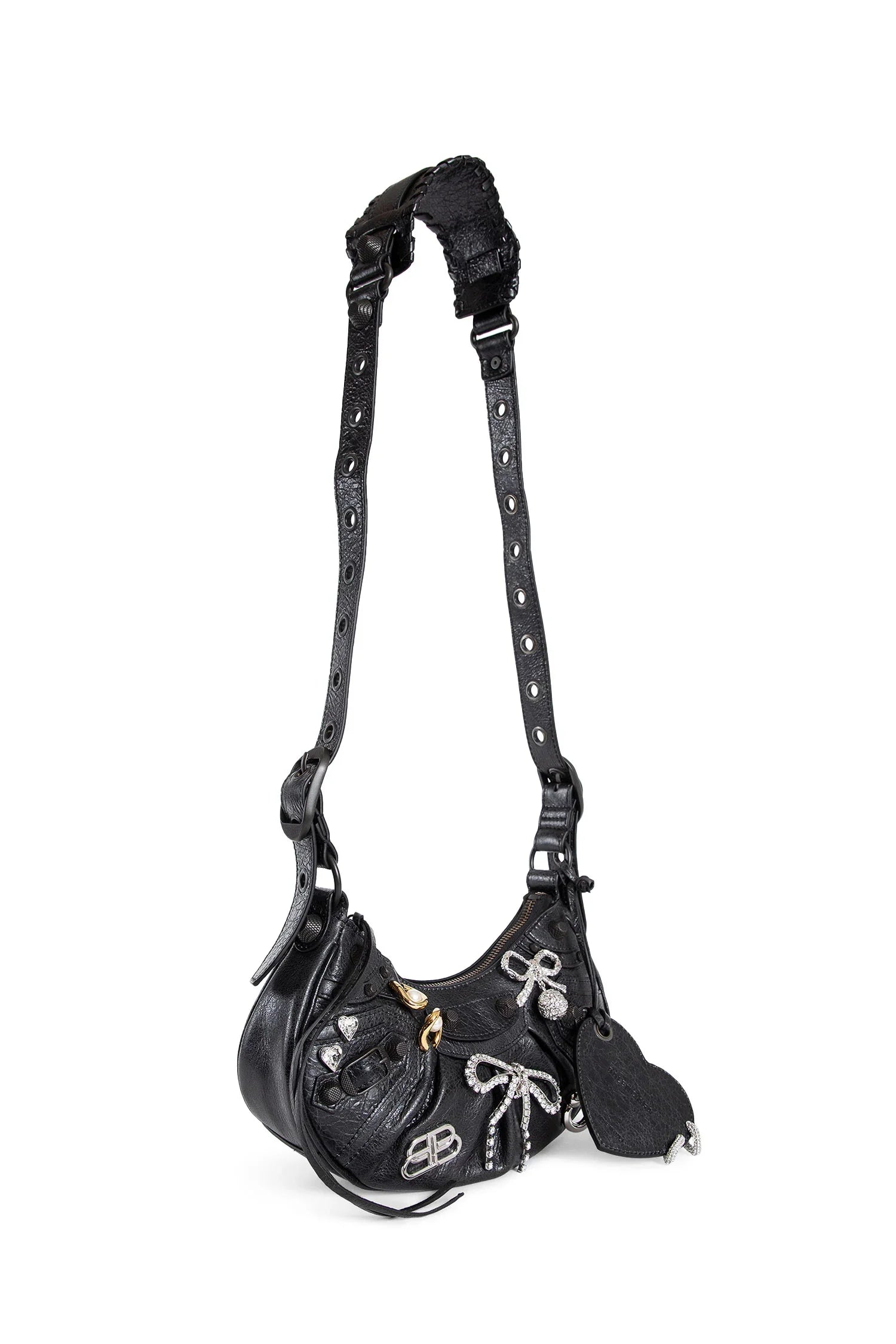 Le Cagole XS shoulder bag with pins - Antonioli.eu