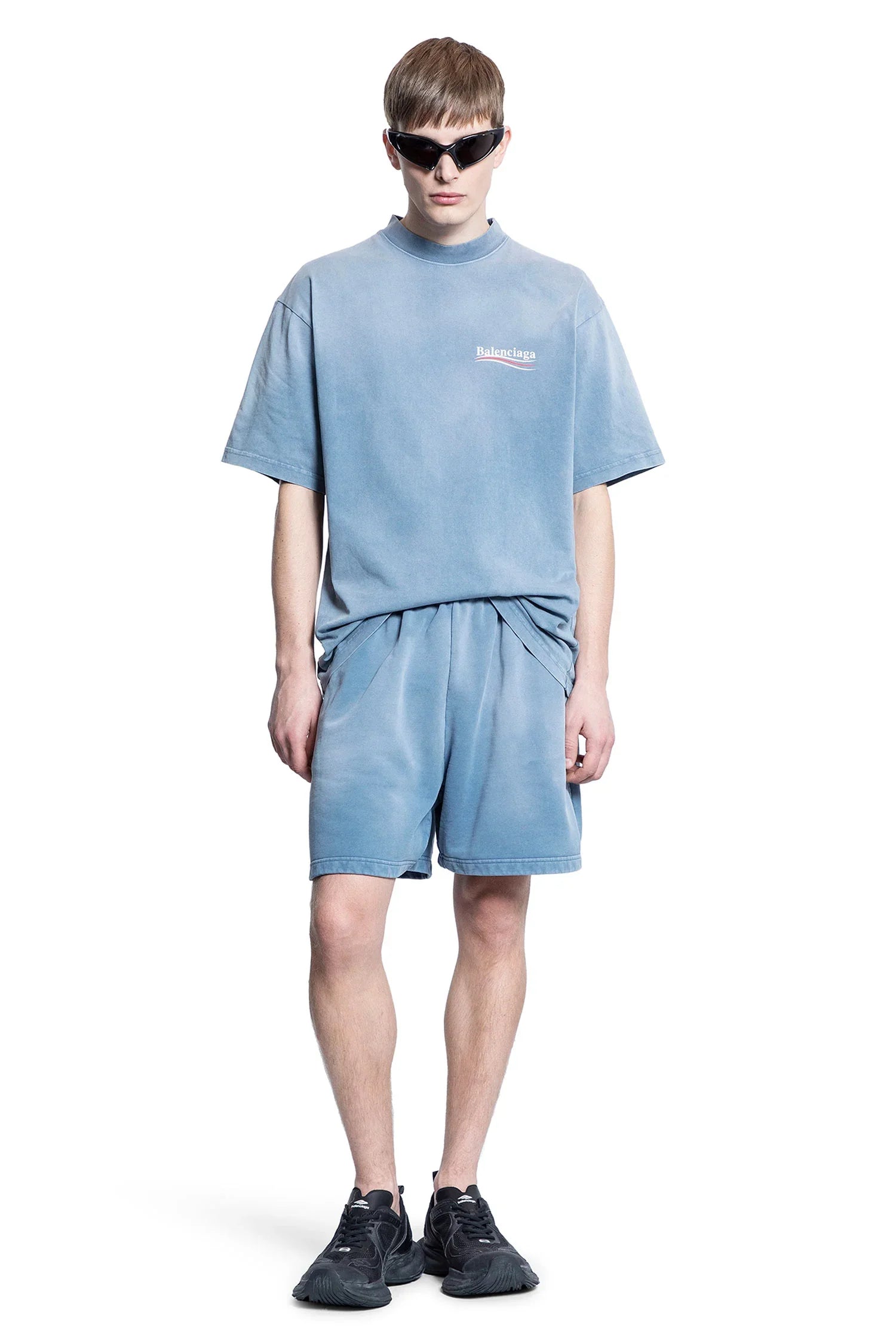 BALENCIAGA MAN BLUE SHORTS & SKIRTS - Antonioli.eu
