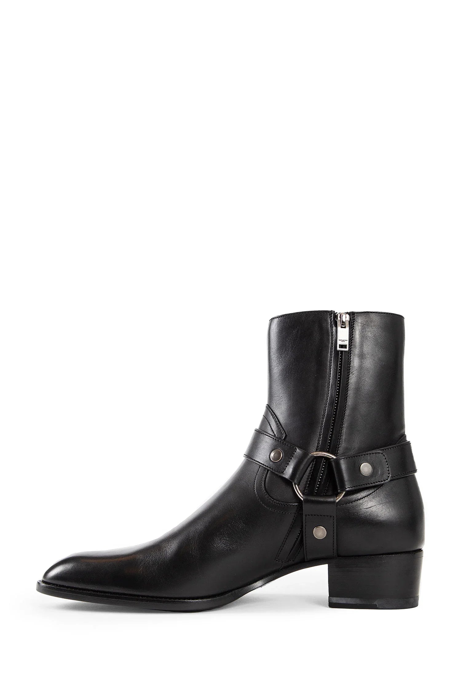 Wyatt harness boots in smooth leather - Antonioli.eu