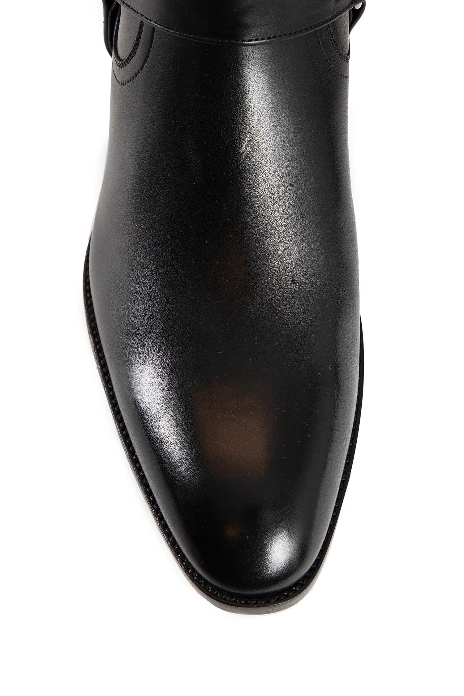 Wyatt harness boots in smooth leather - Antonioli.eu