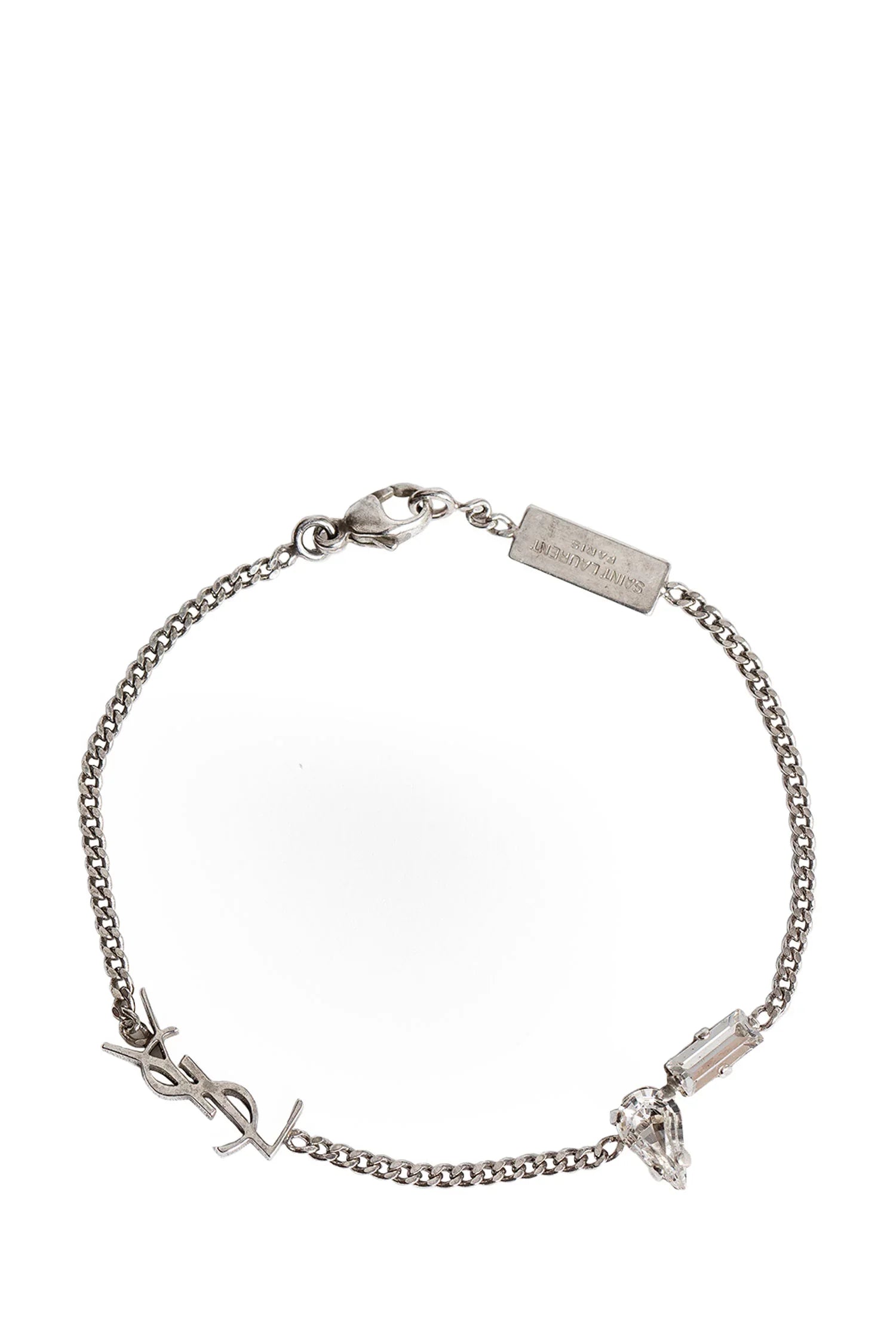 Cassandre chain bracelet in metal and rhinestone - Antonioli.eu