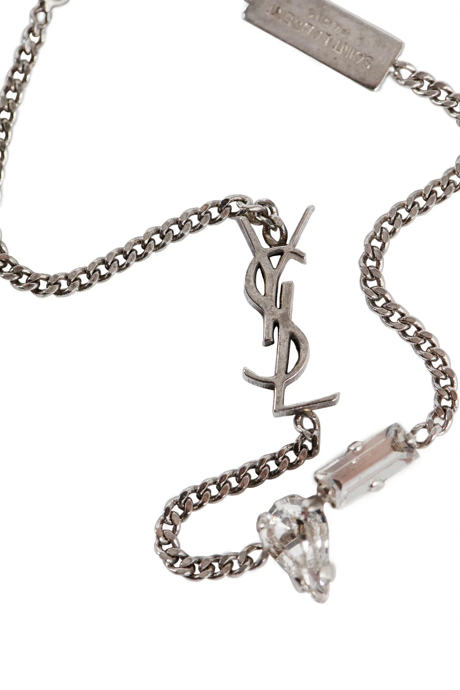 Cassandre chain bracelet in metal and rhinestone - Antonioli.eu