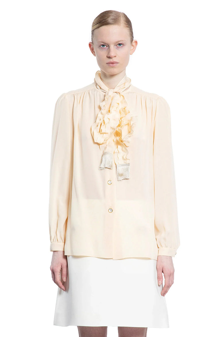 VALENTINO WOMAN OFF-WHITE SHIRTS - Antonioli.eu