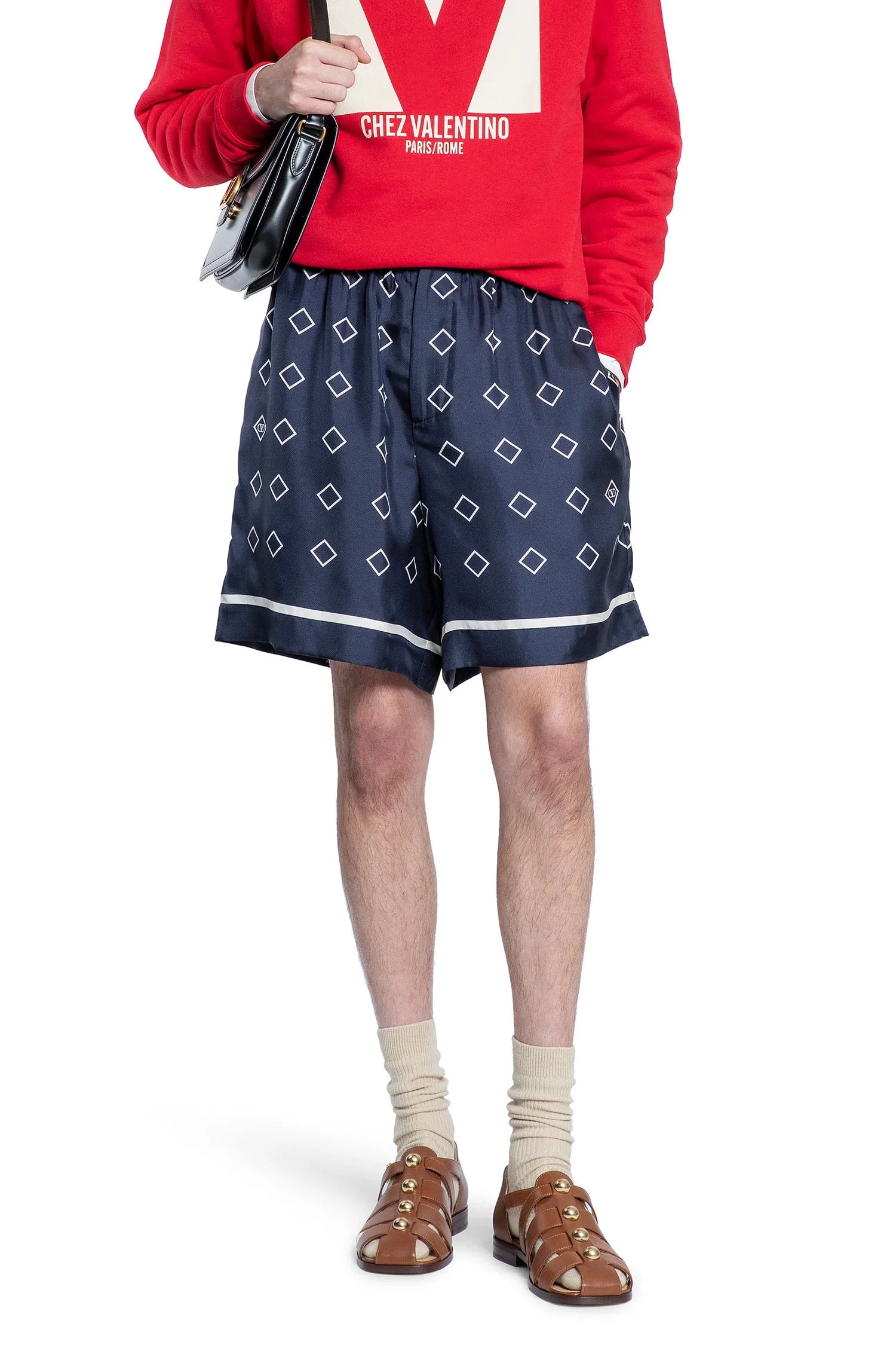 Opticool Print Silk Twill Shorts - Antonioli.eu