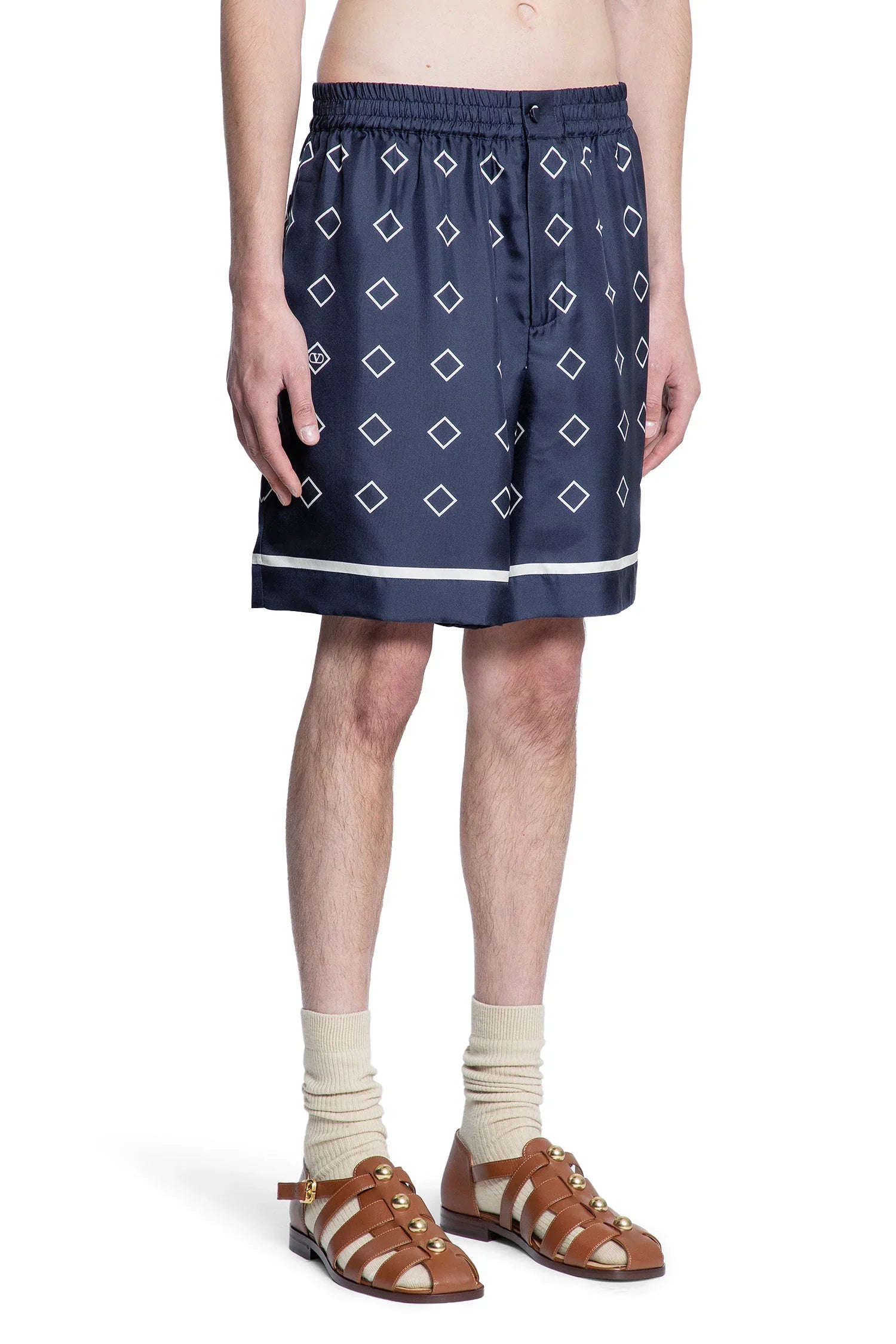Opticool Print Silk Twill Shorts - Antonioli.eu