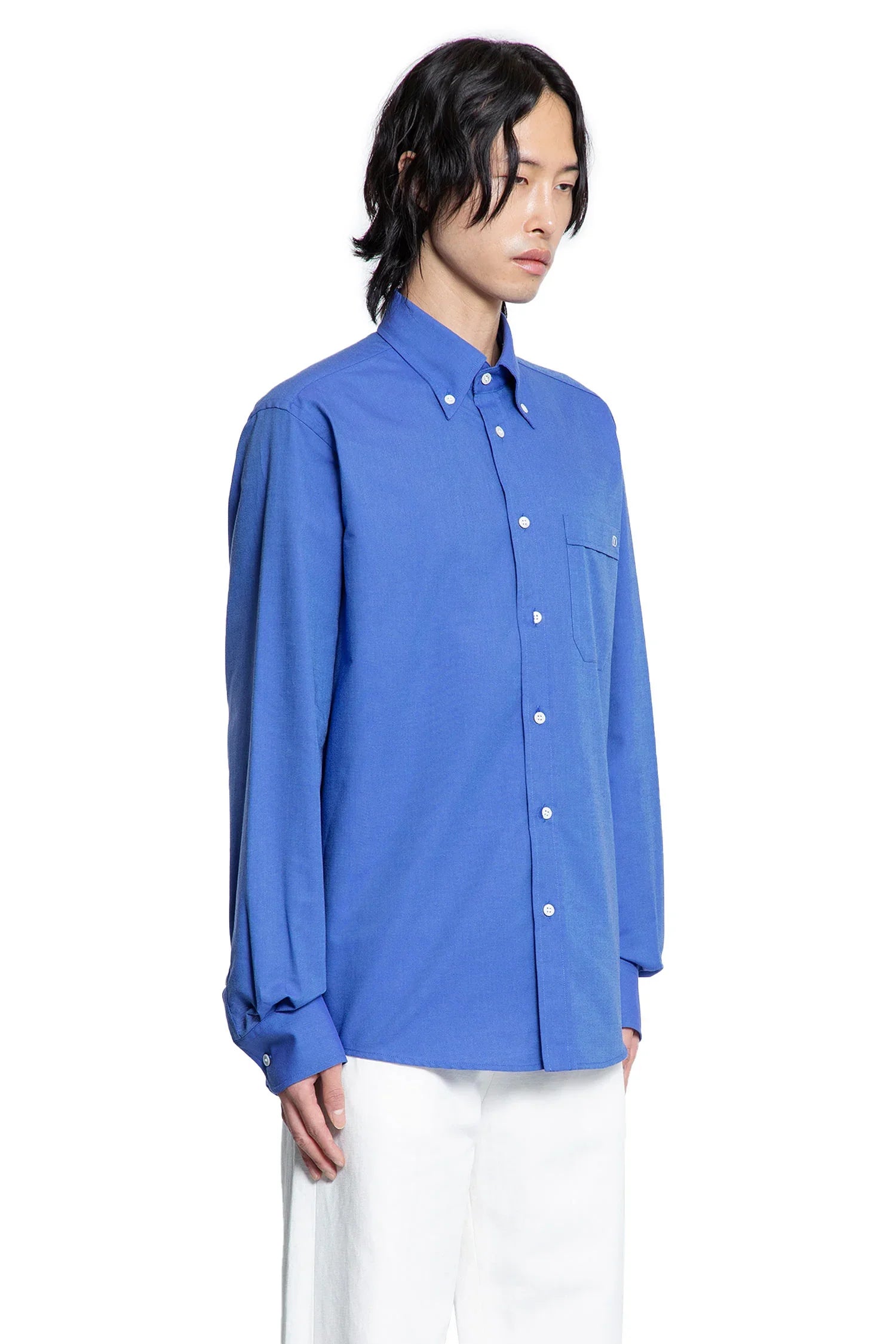 VLogo Button-Down Pocket Shirt - Antonioli.eu