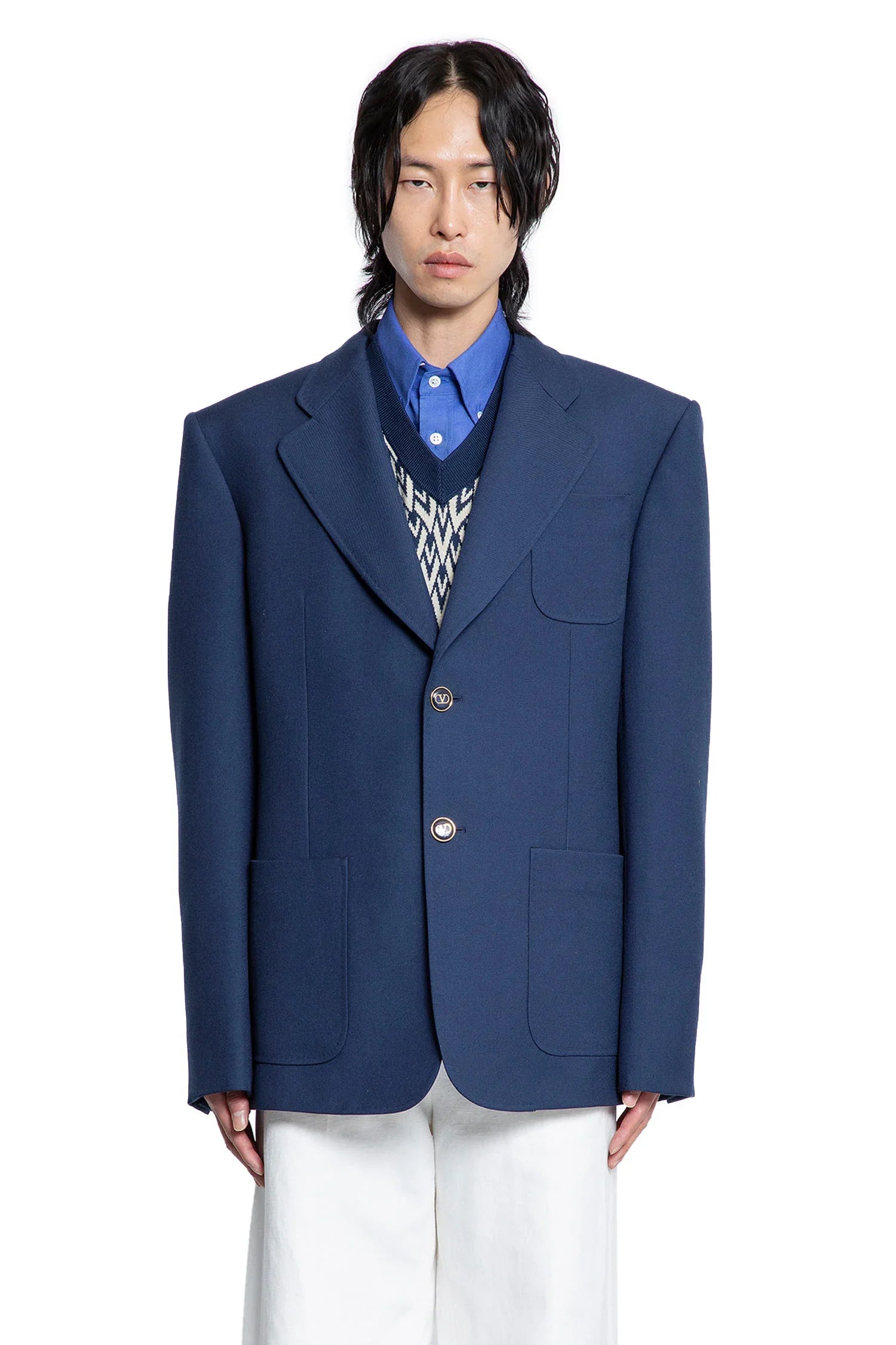 Wool Gabardine Blazer - Antonioli.eu