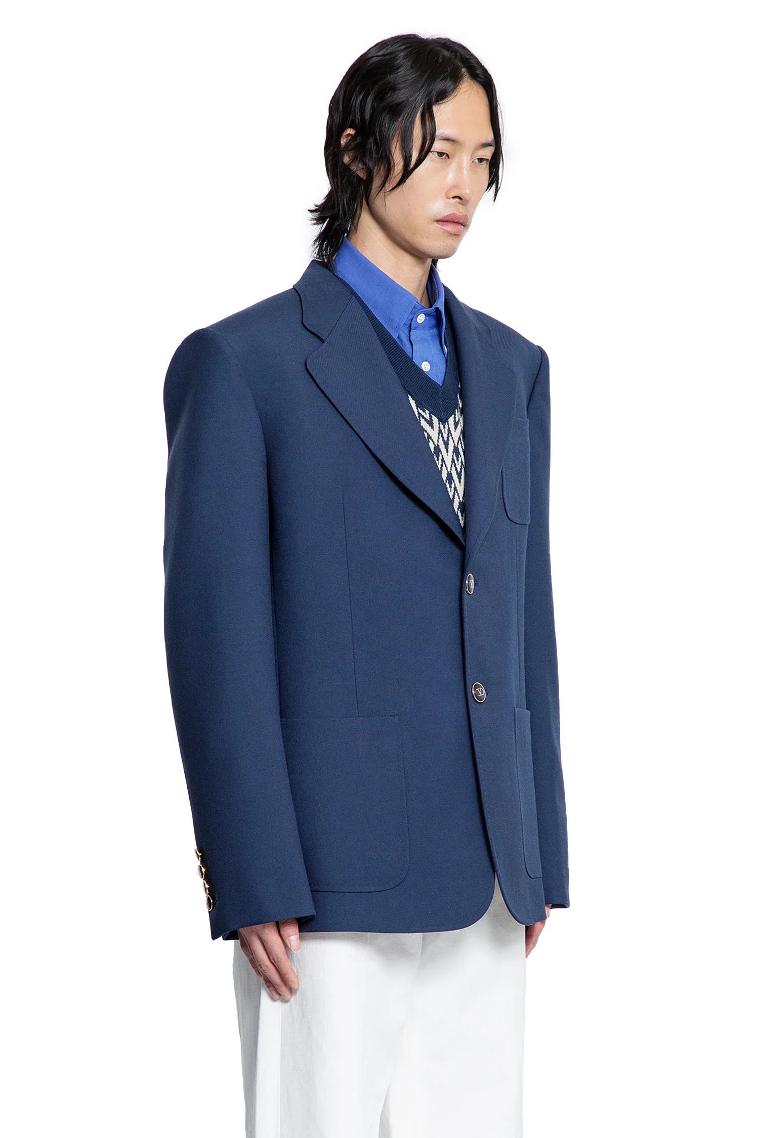 Wool Gabardine Blazer - Antonioli.eu