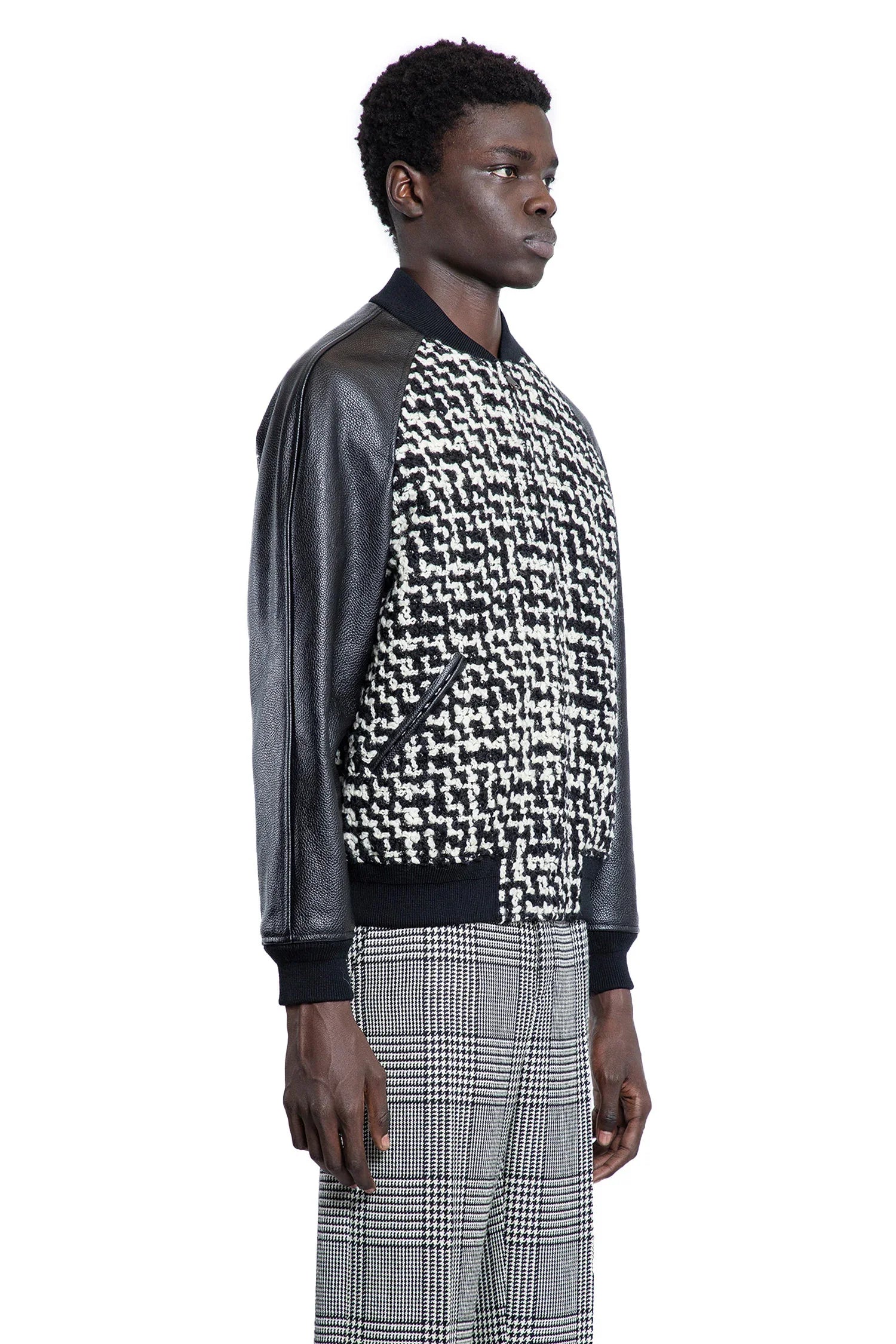 Chez Valentino Wool Tweed Bomber Jacket - Antonioli.eu