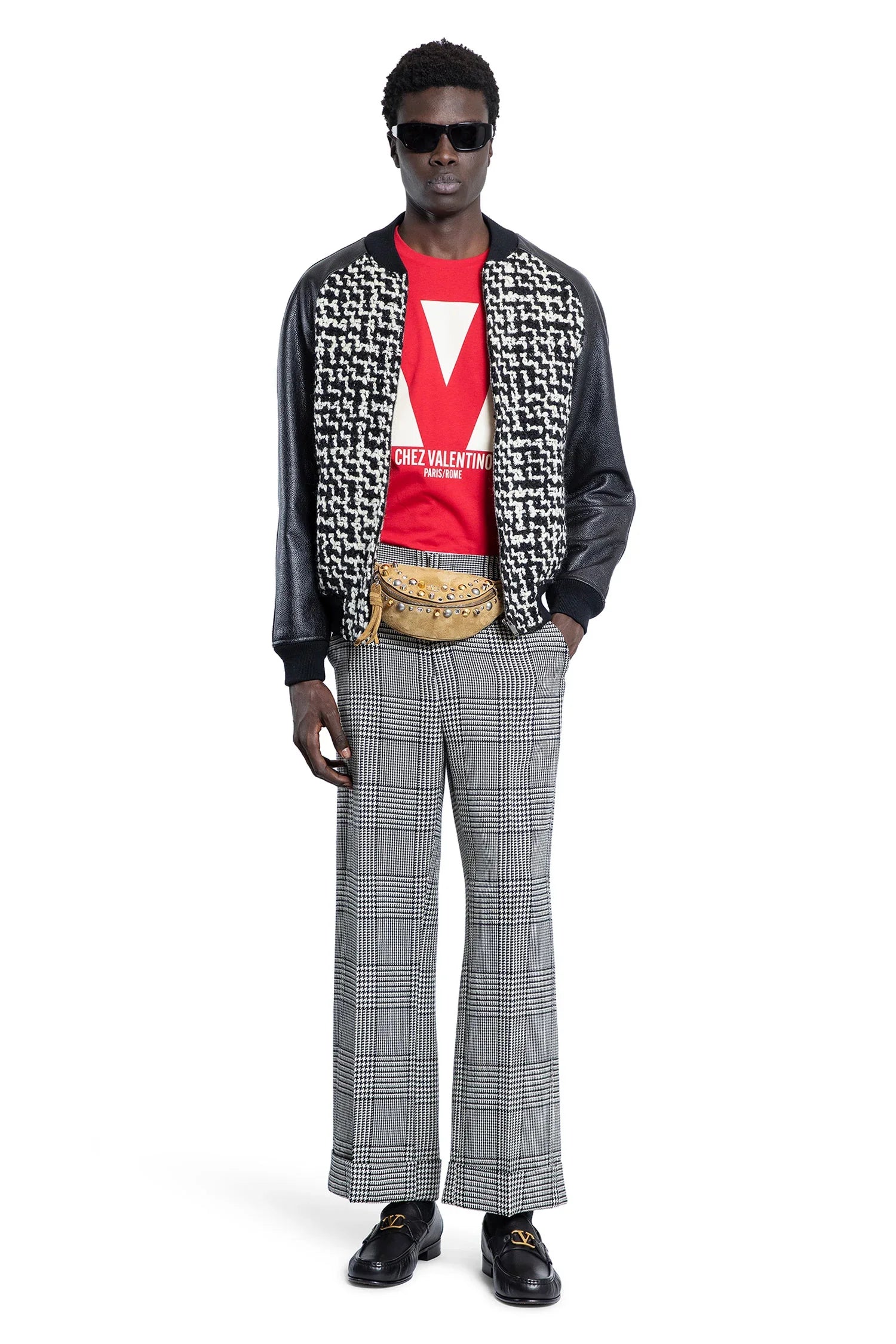 Chez Valentino Wool Tweed Bomber Jacket - Antonioli.eu