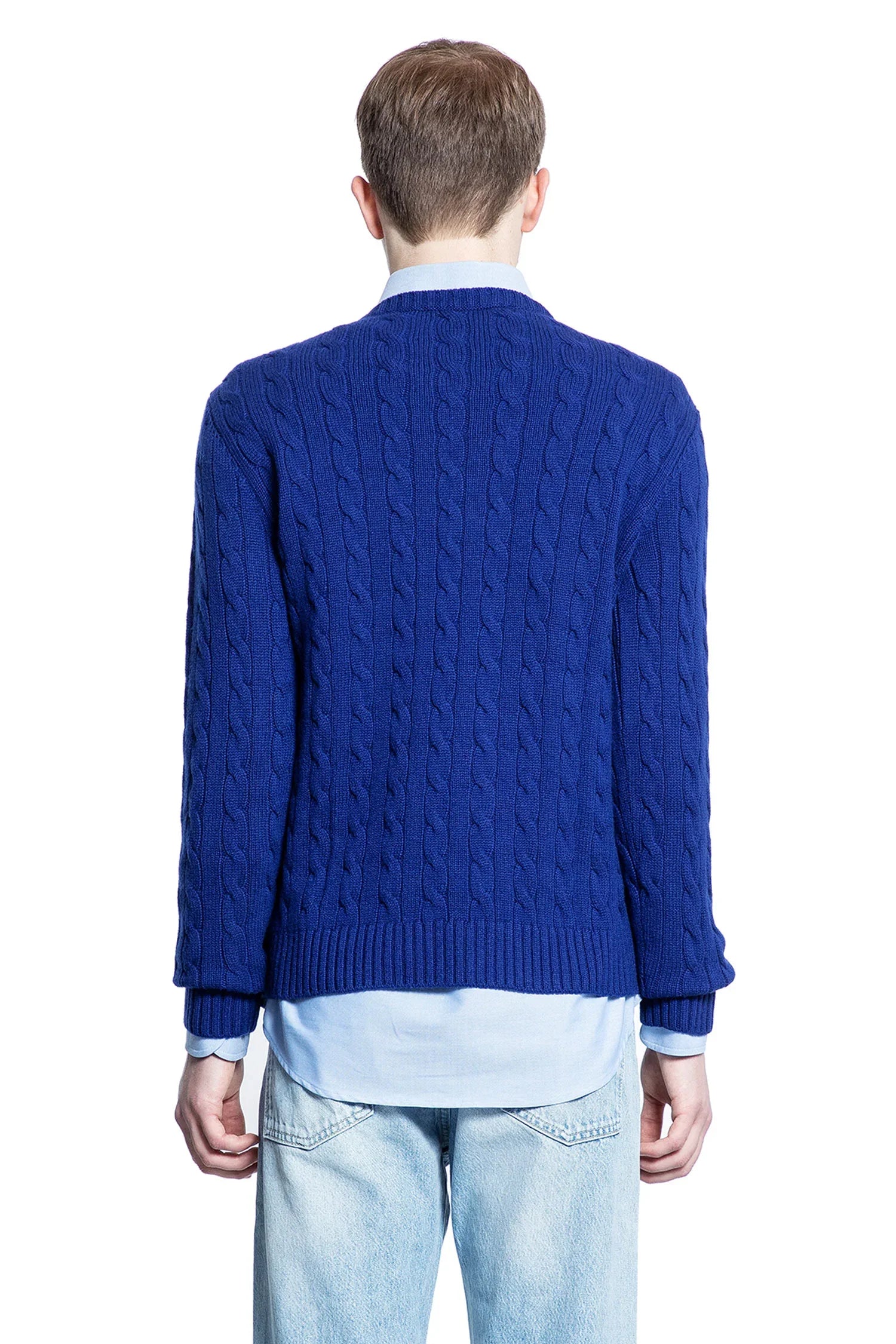 VLogo Cashmere Cable Knit Sweater - Antonioli.eu
