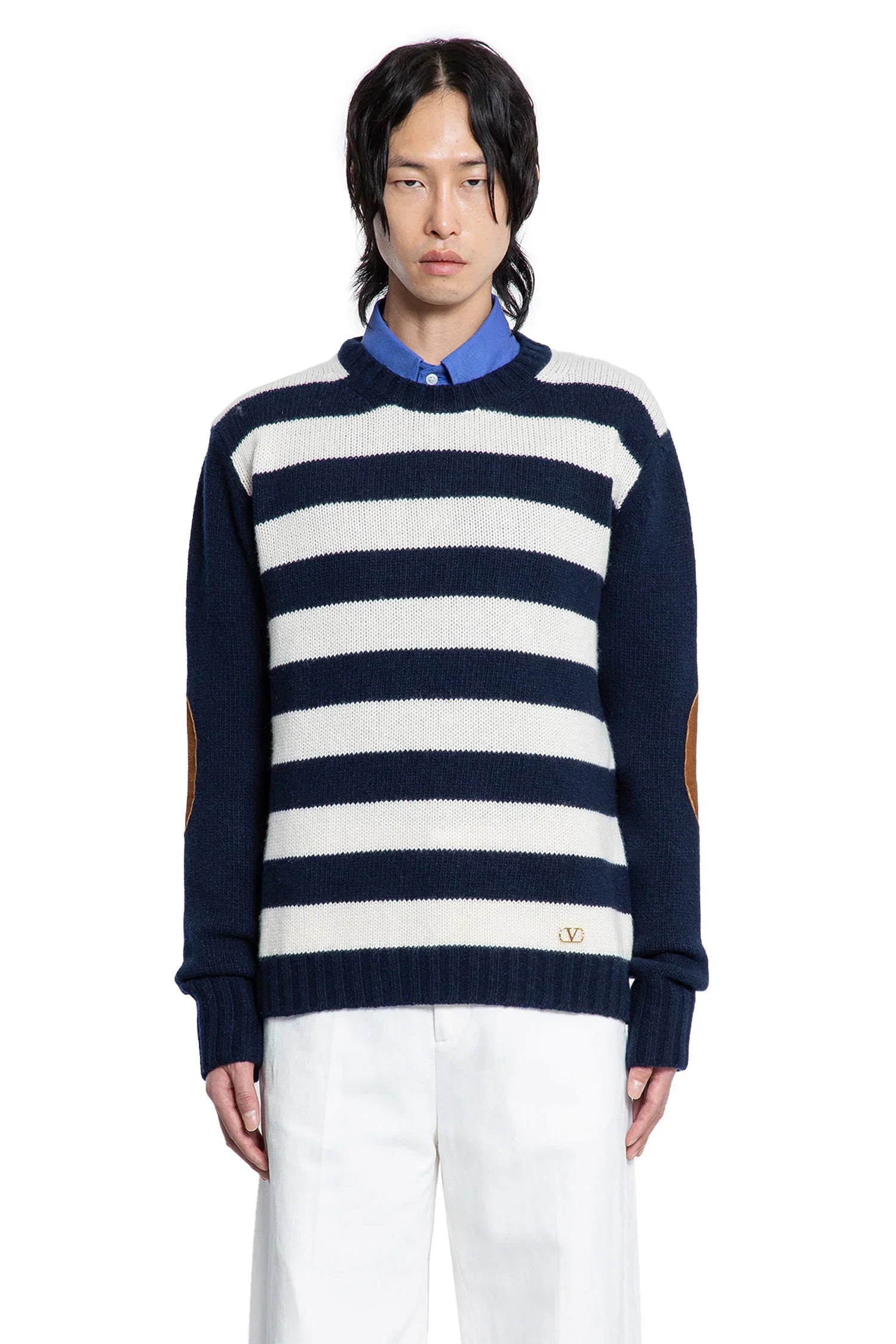 Striped Wool Cashmere Jumper - Antonioli.eu