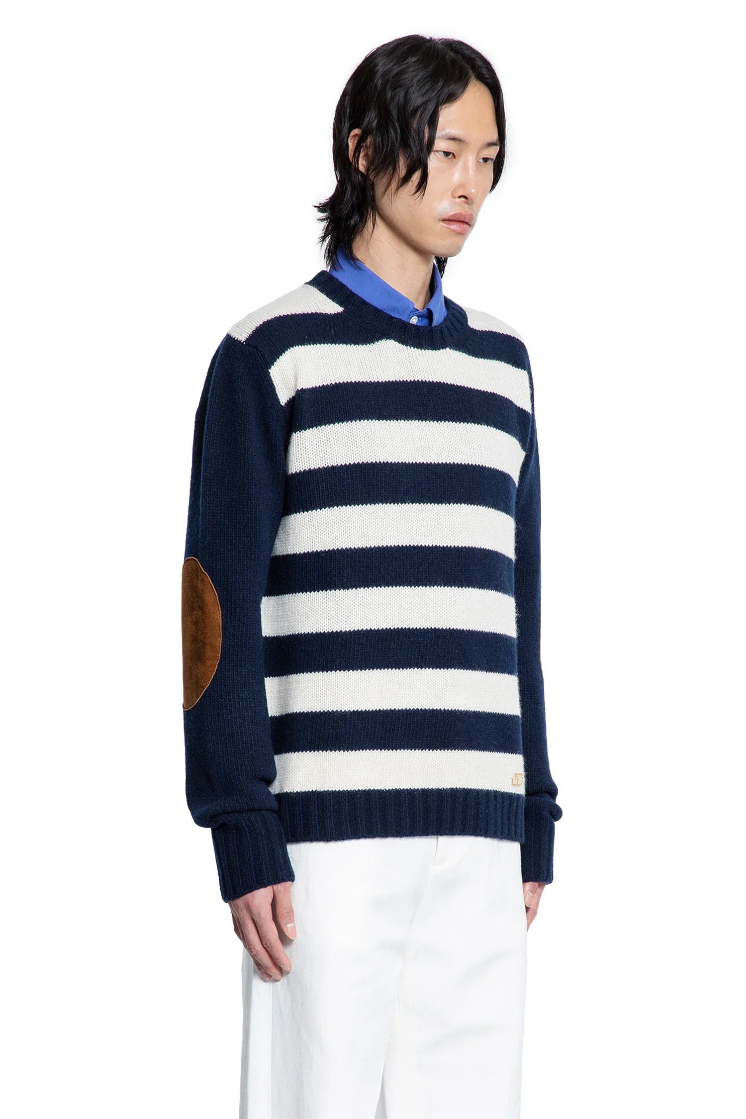 Striped Wool Cashmere Jumper - Antonioli.eu