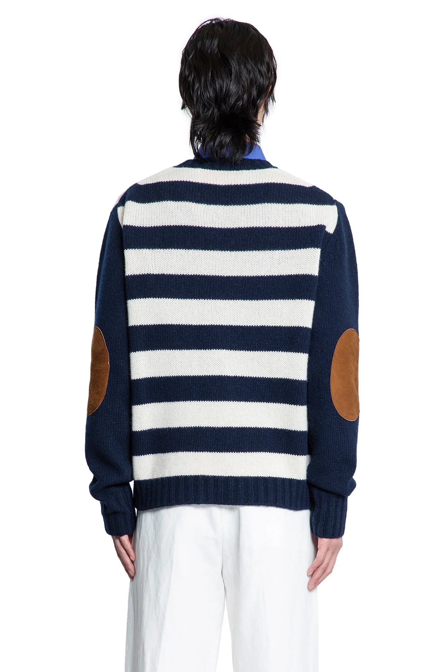 Striped Wool Cashmere Jumper - Antonioli.eu