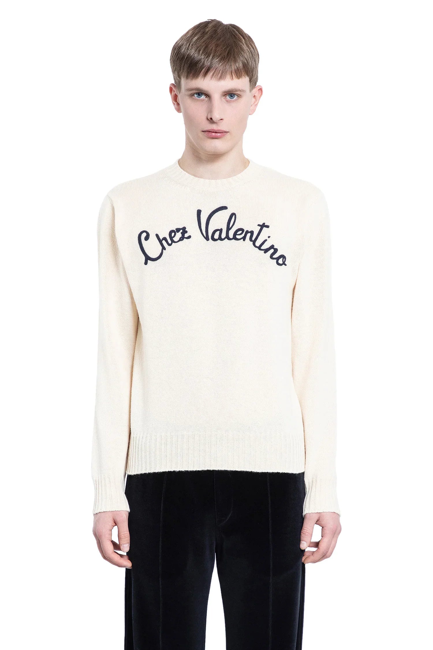 VALENTINO MAN OFF-WHITE KNITWEAR - Antonioli.eu
